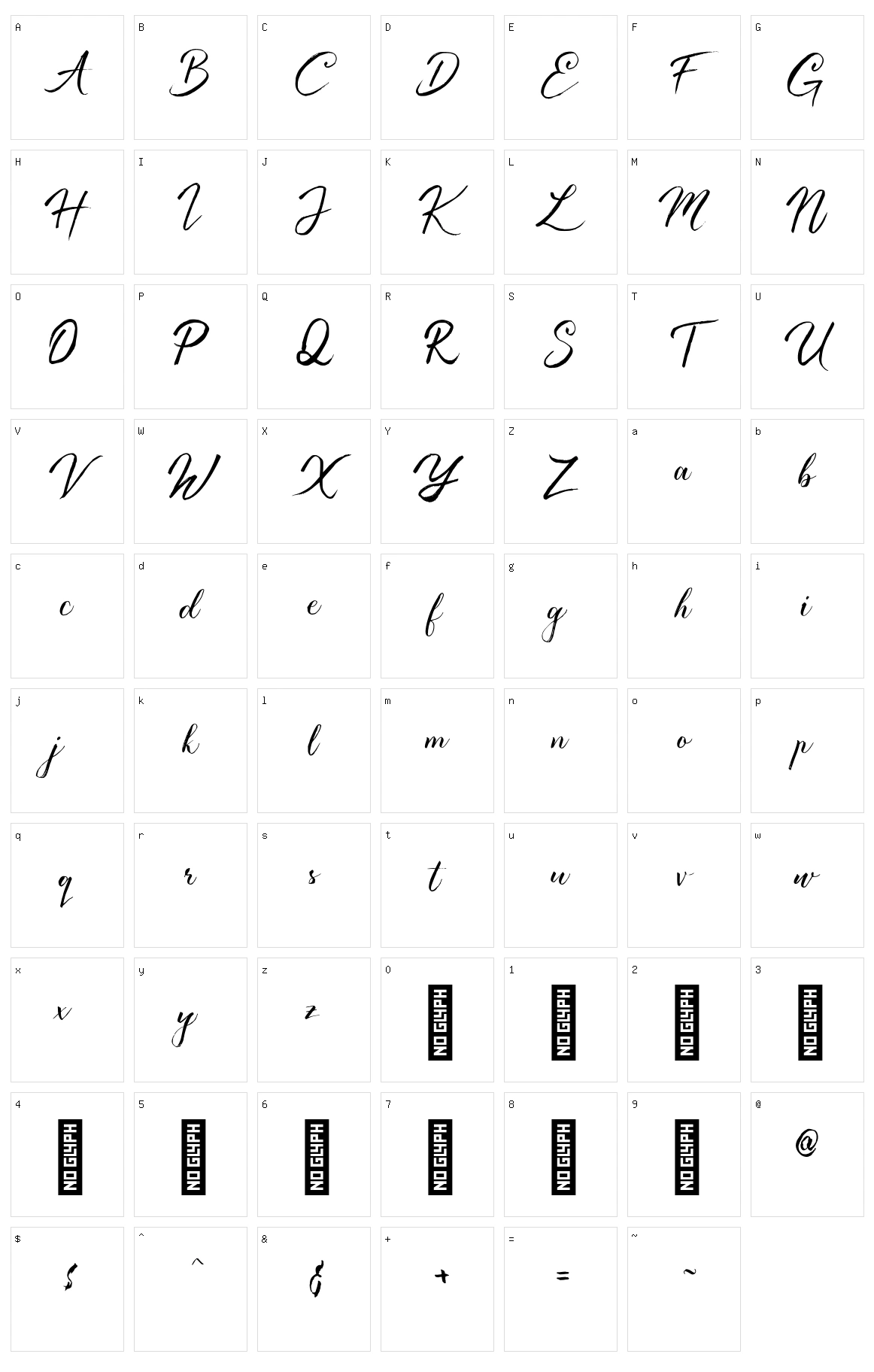 Authentic Character Set
