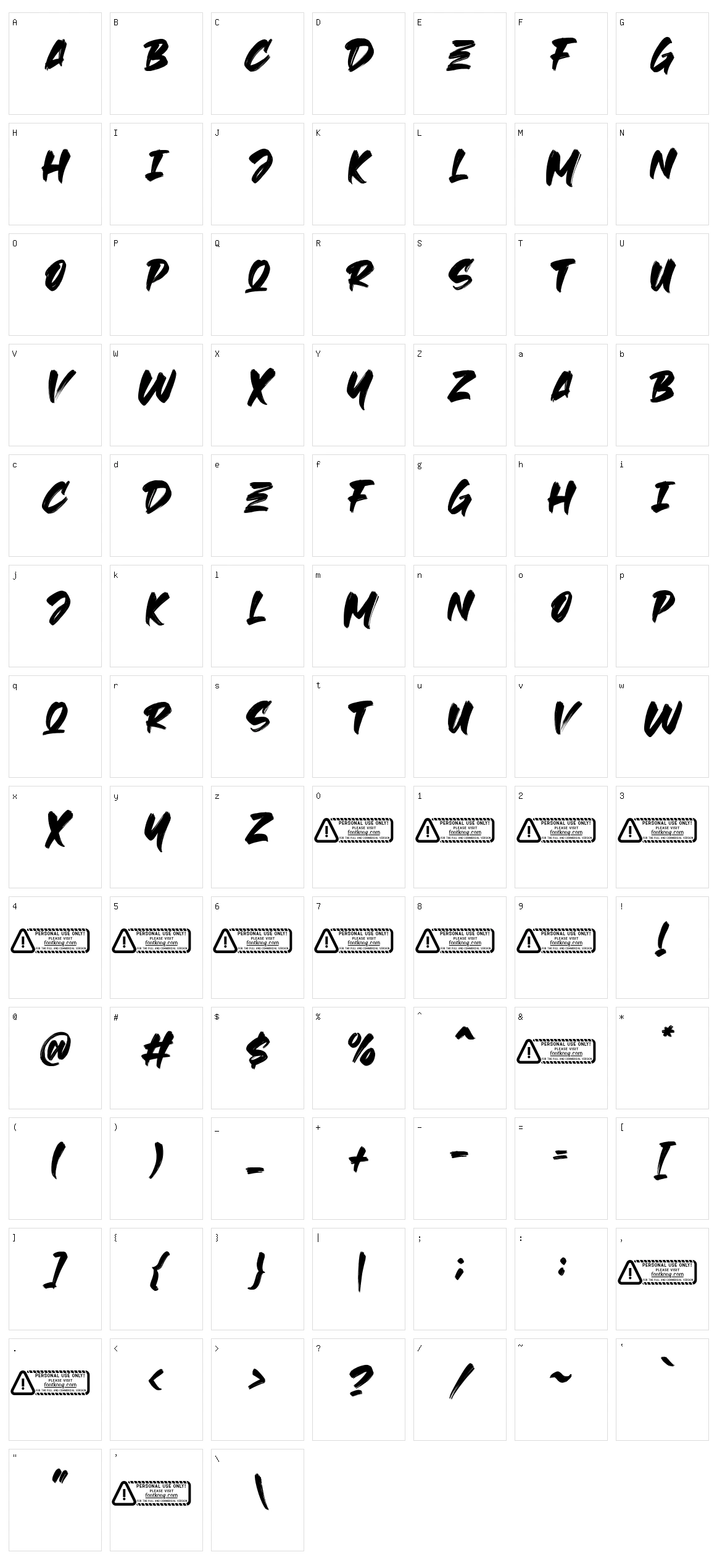 Beast Head Character Set