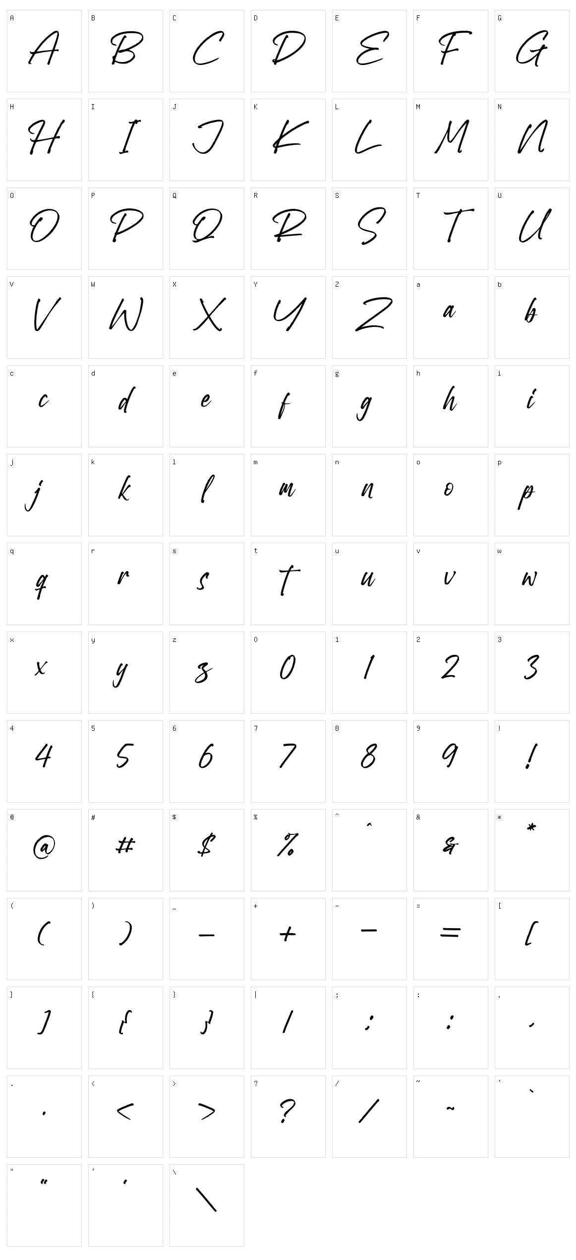 Realmost Character Set