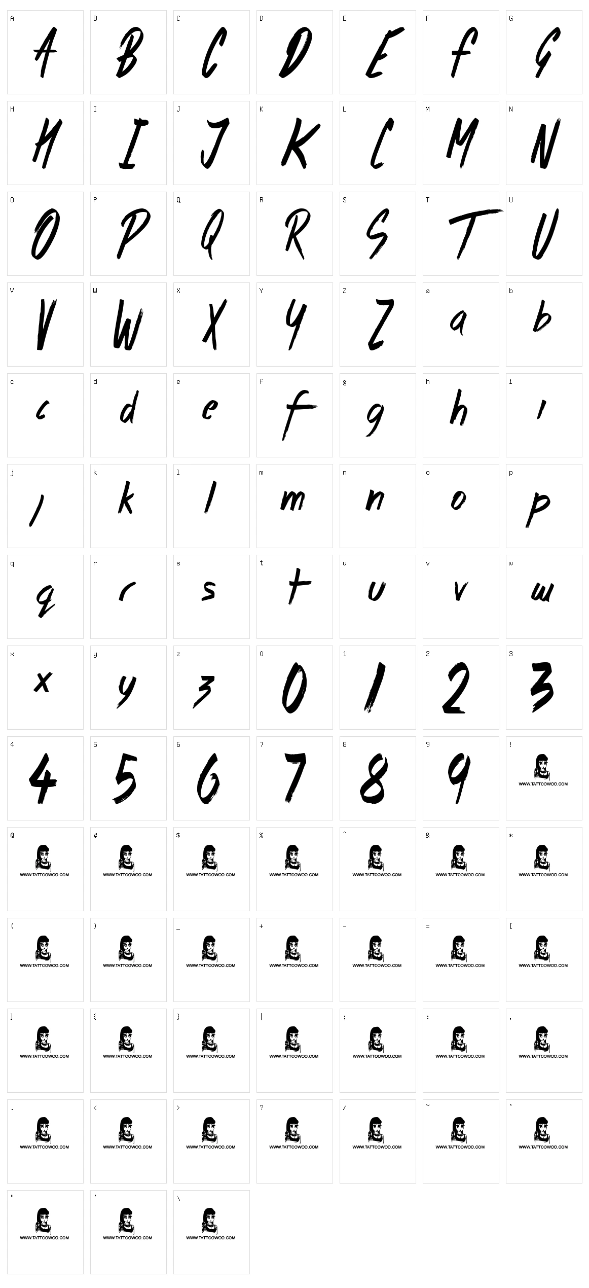 Morning Star Character Set