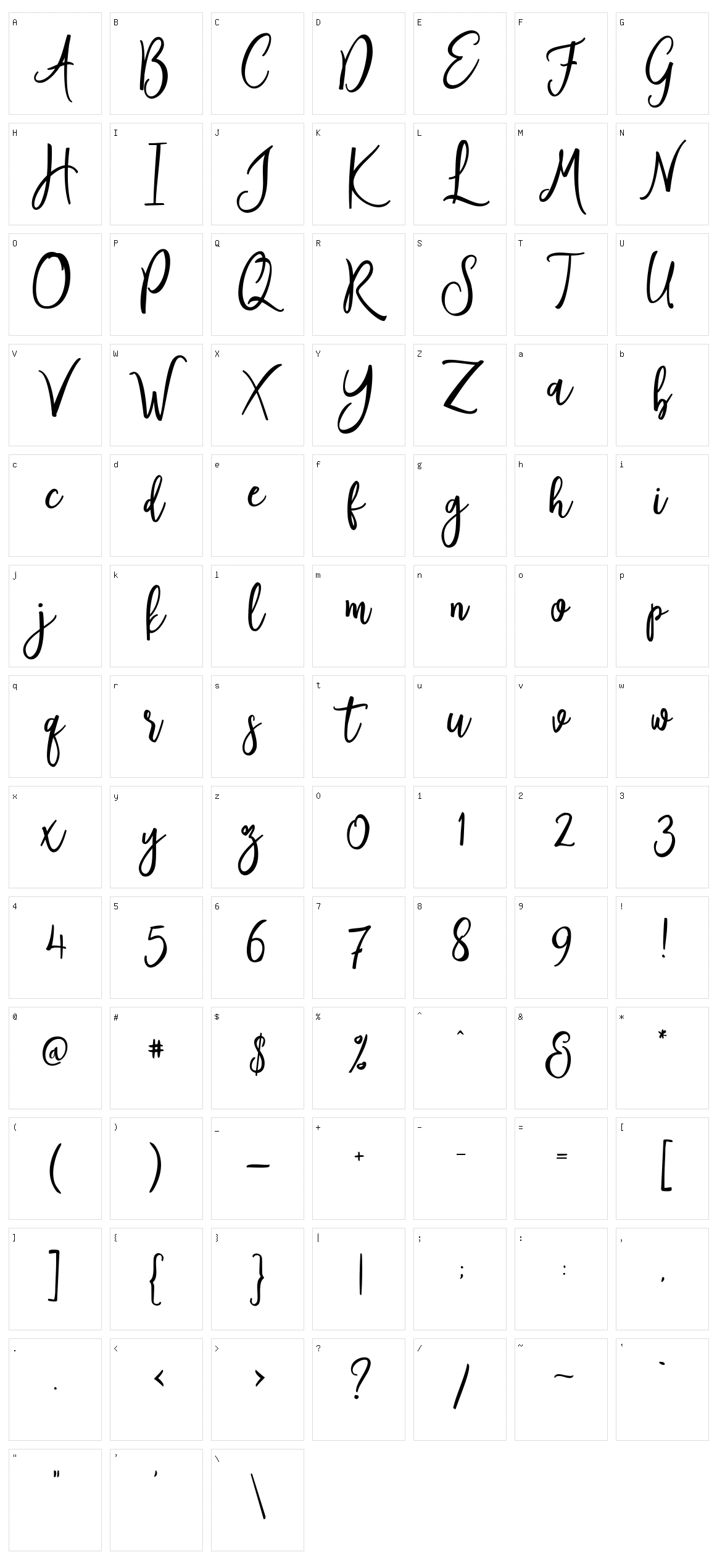 Author Character Set