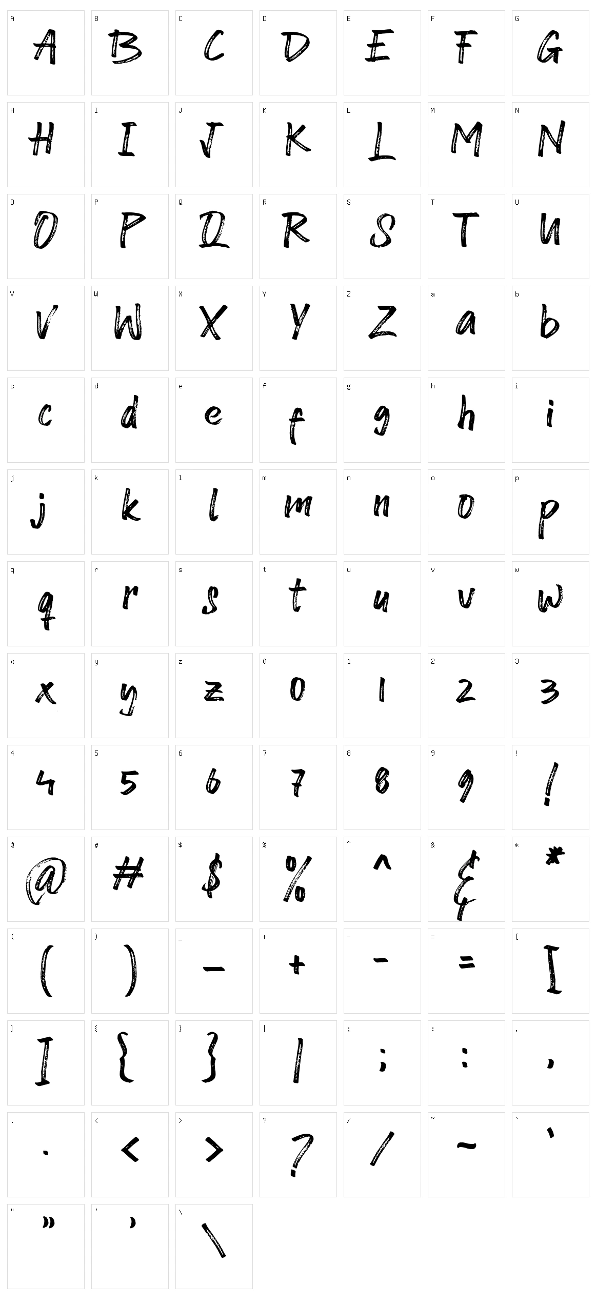 Dolato de Stato Character Set