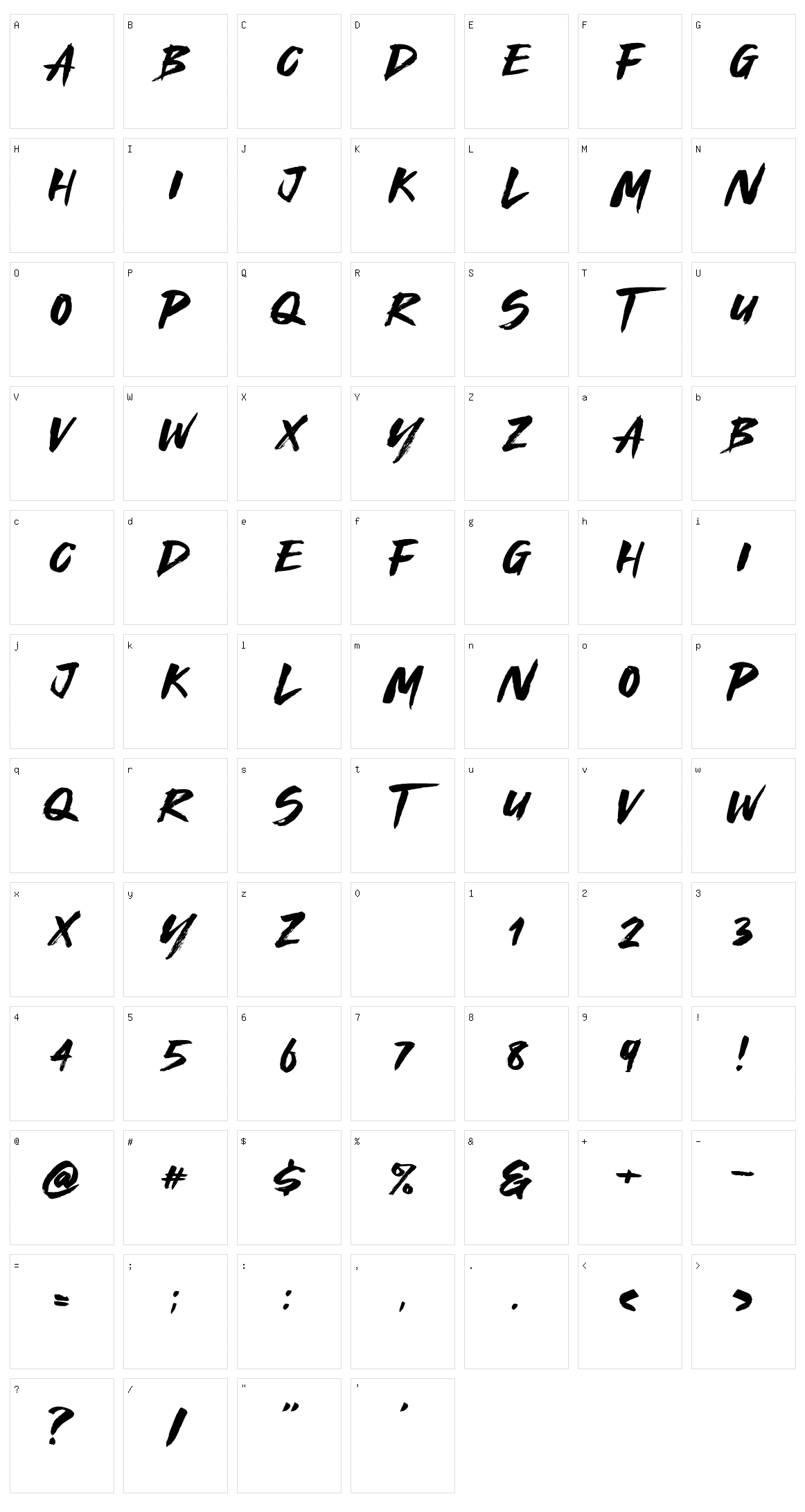 Royal Fighter Character Set