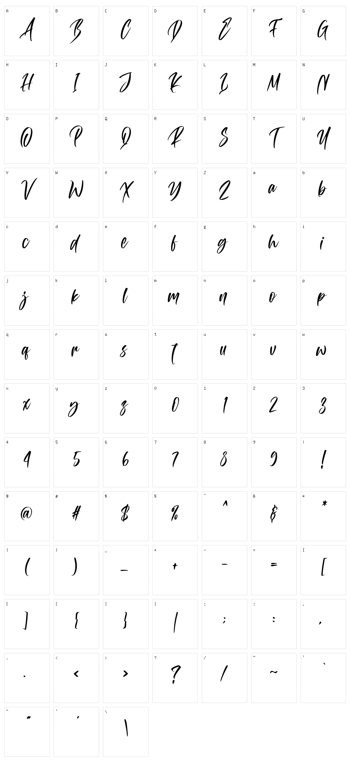 Attomi Gilbert Character Set