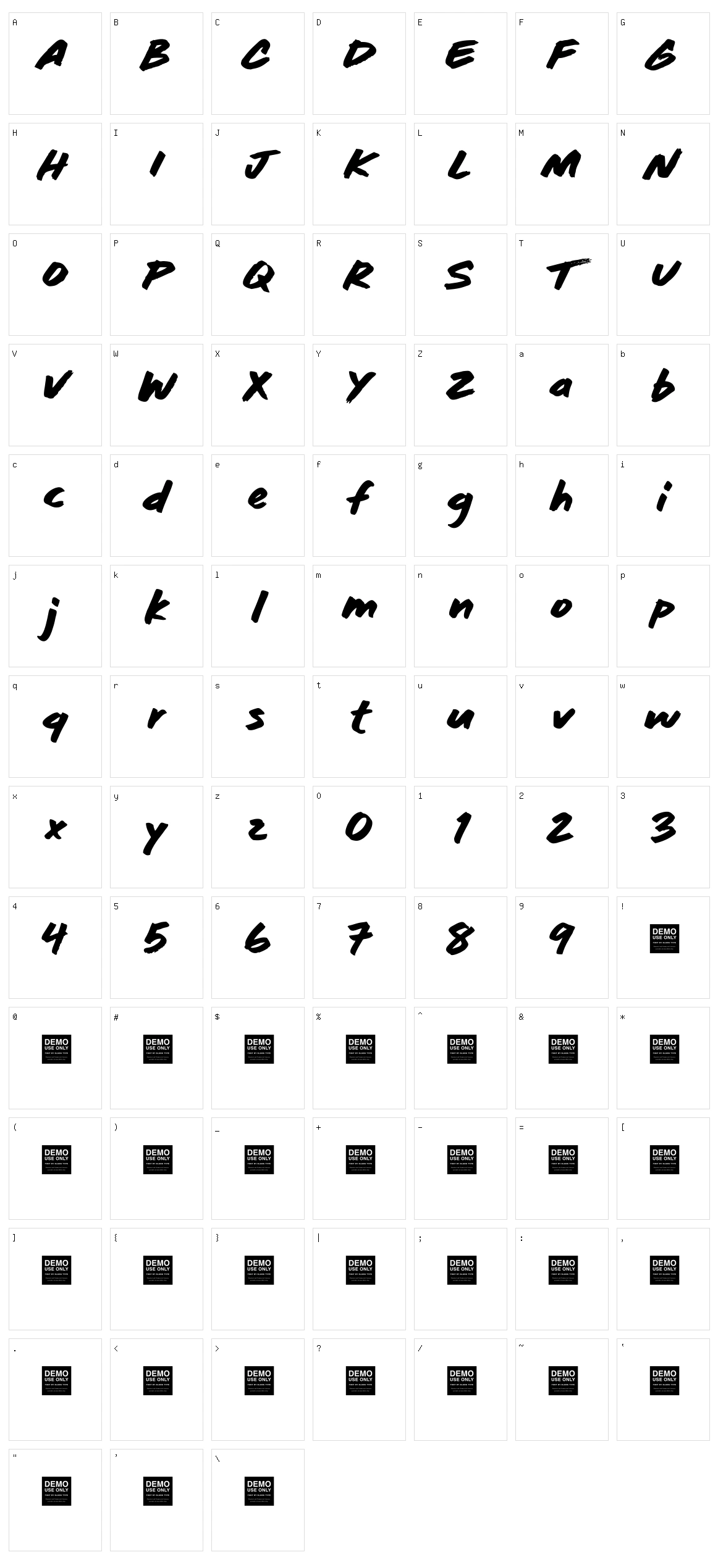 Game Time Character Set
