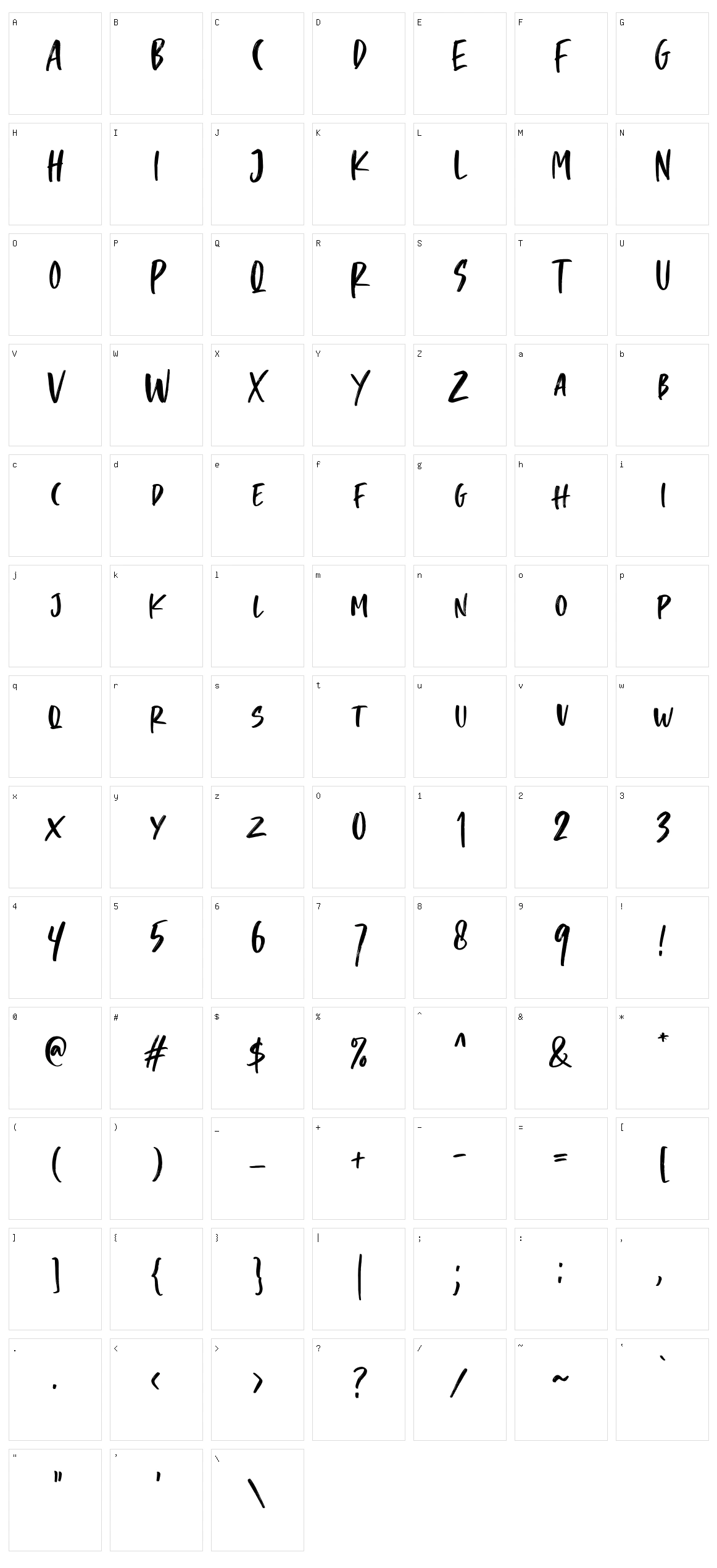 Crooked Hooks Character Set