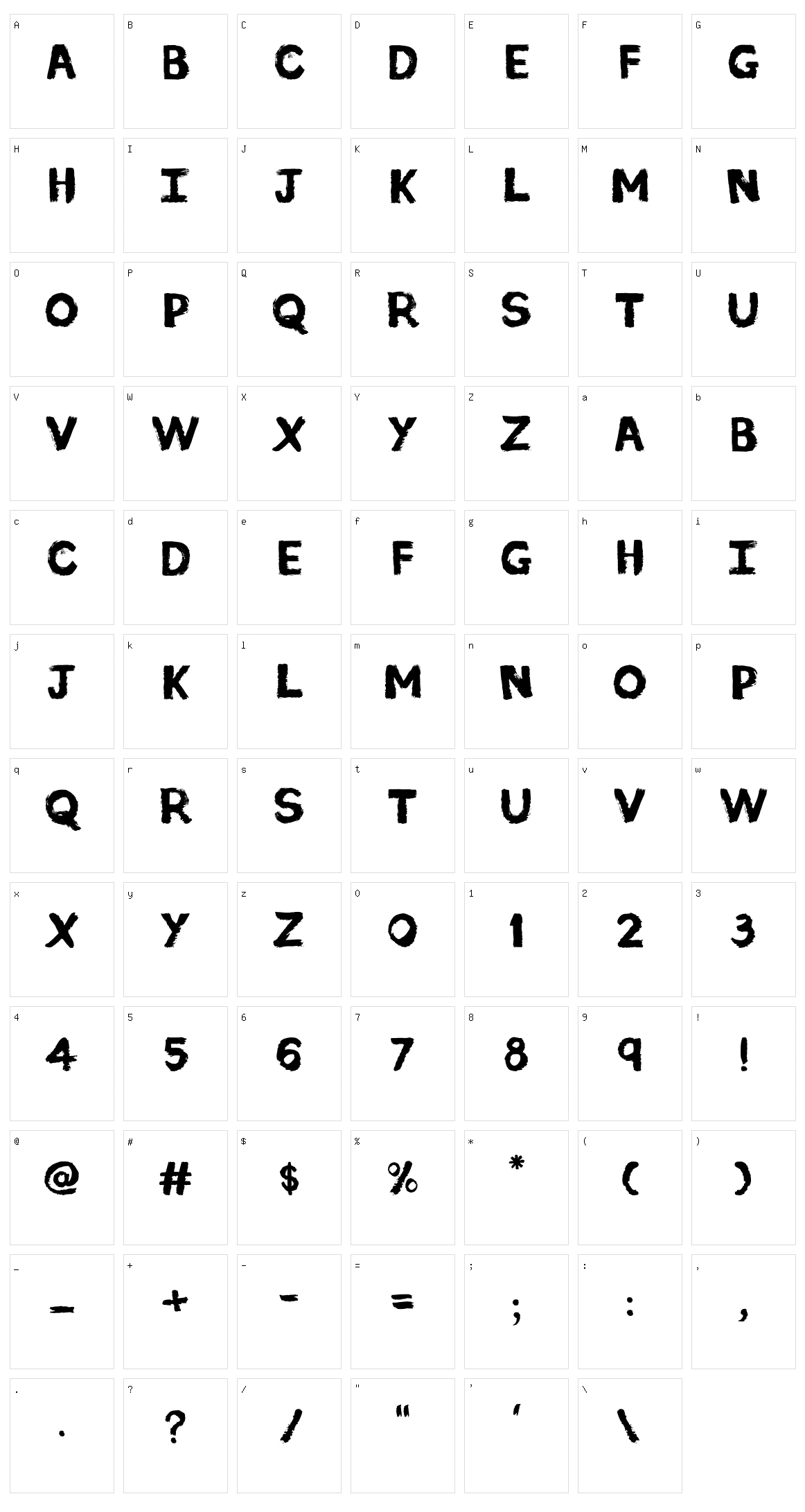 Shashikala Brush Character Set