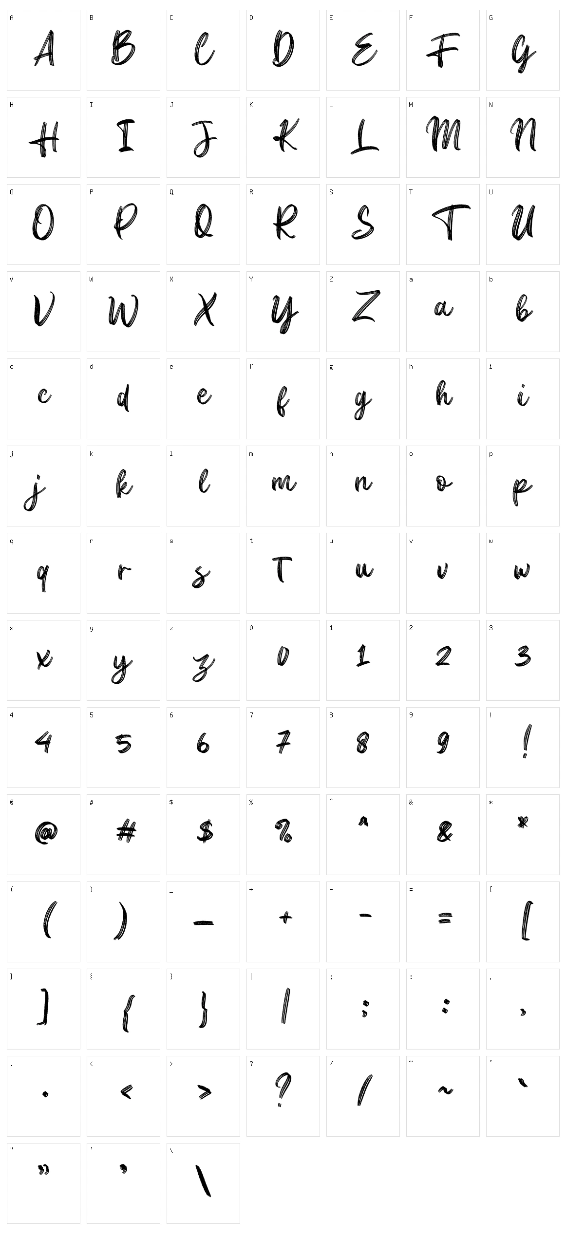 Crocky Character Set