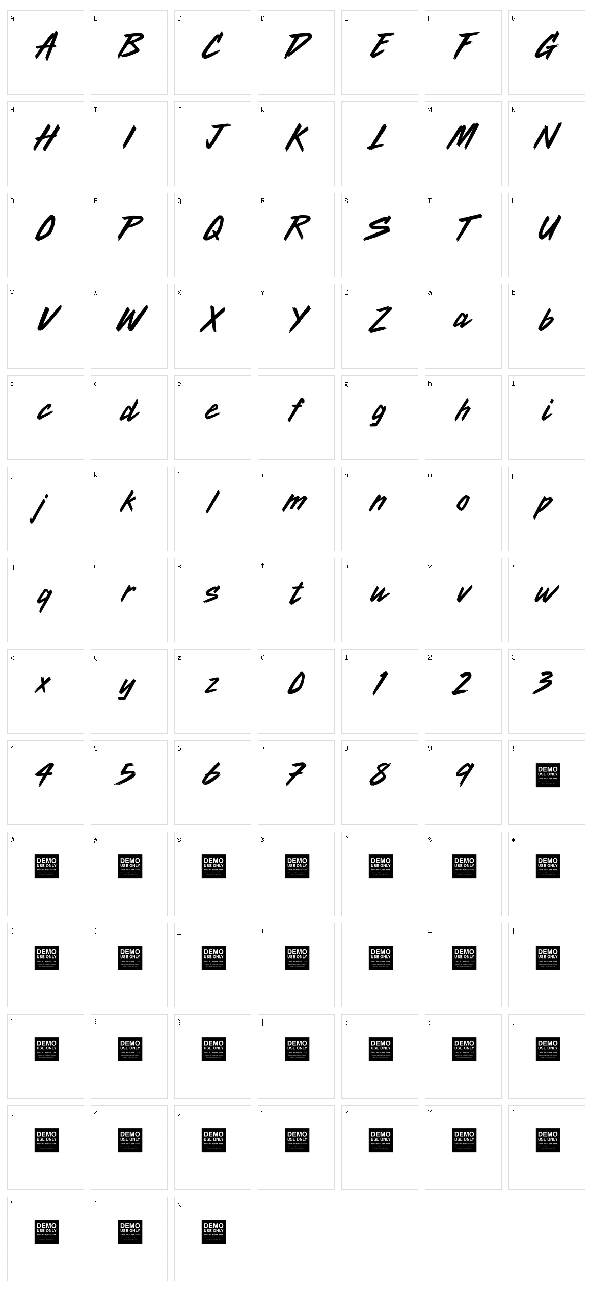 Radio Active Character Set