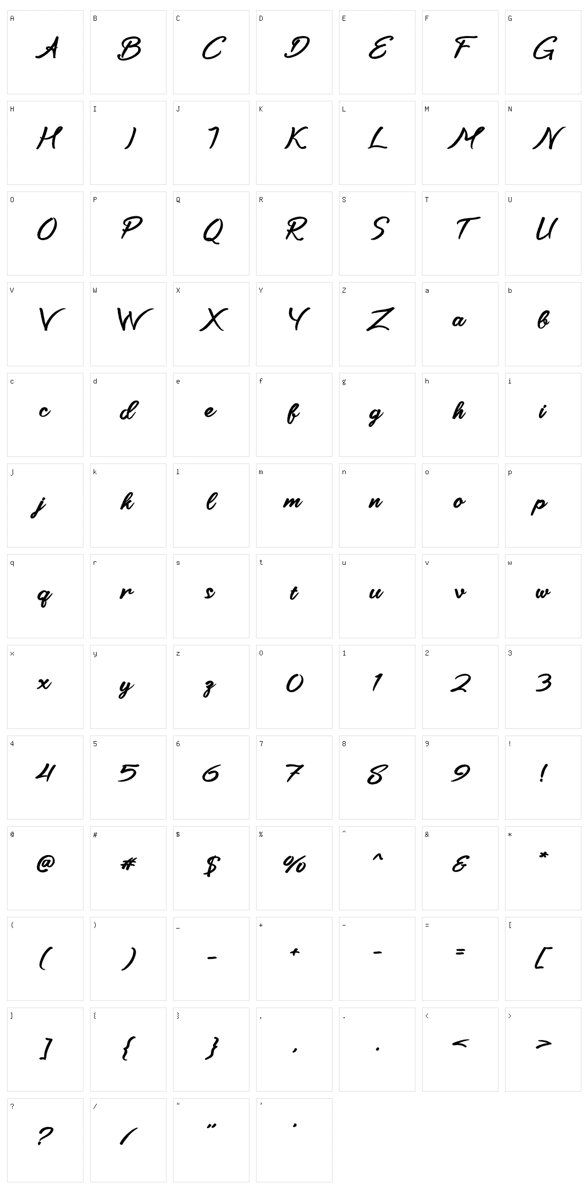 Brush Womens Character Set