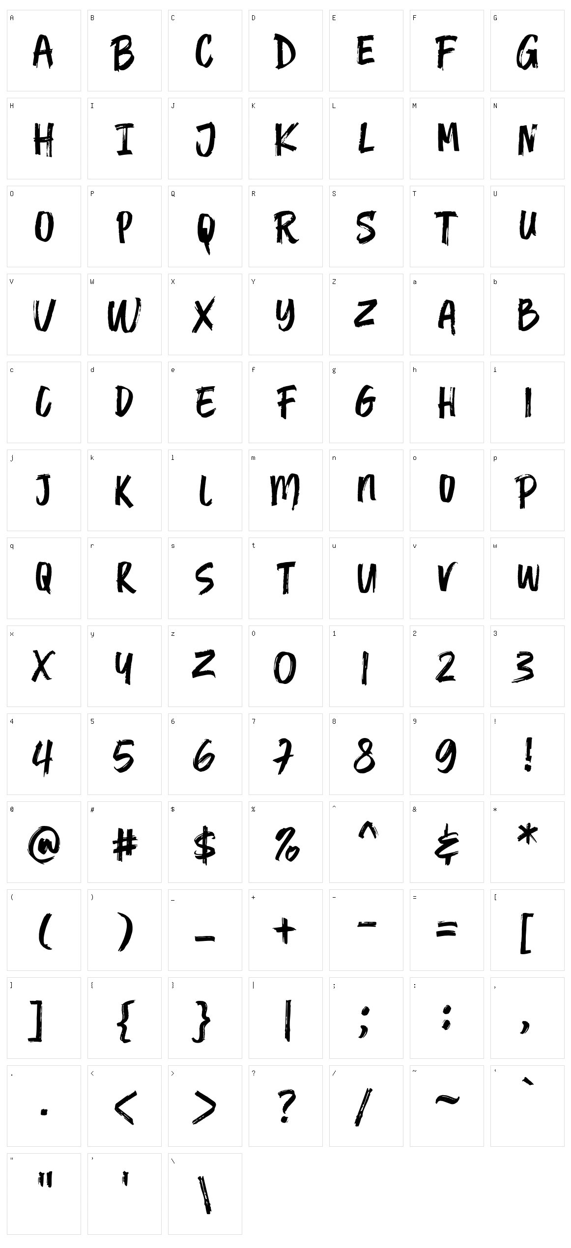 Burgendry Character Set