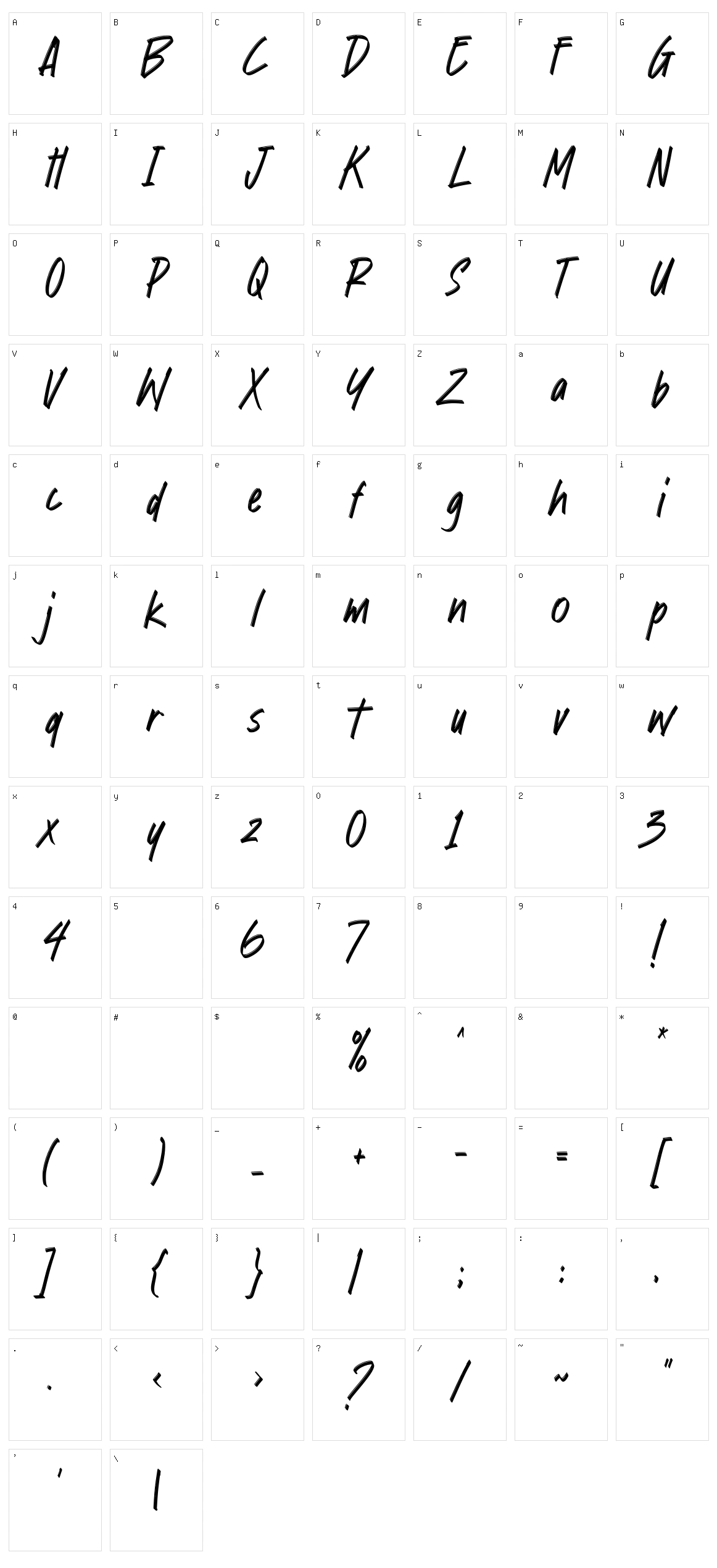 Written By Himself Character Set