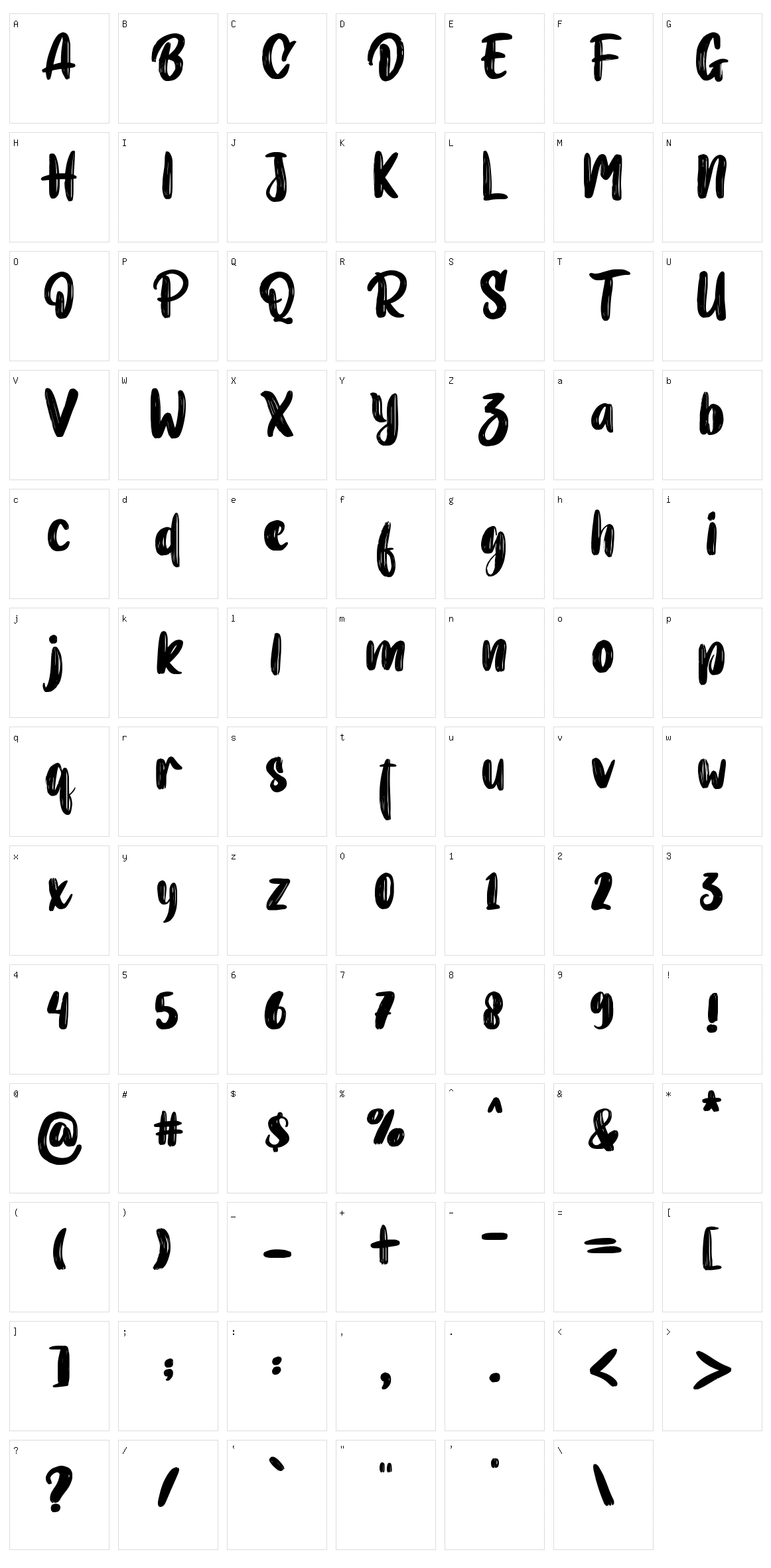 Blackness Character Set