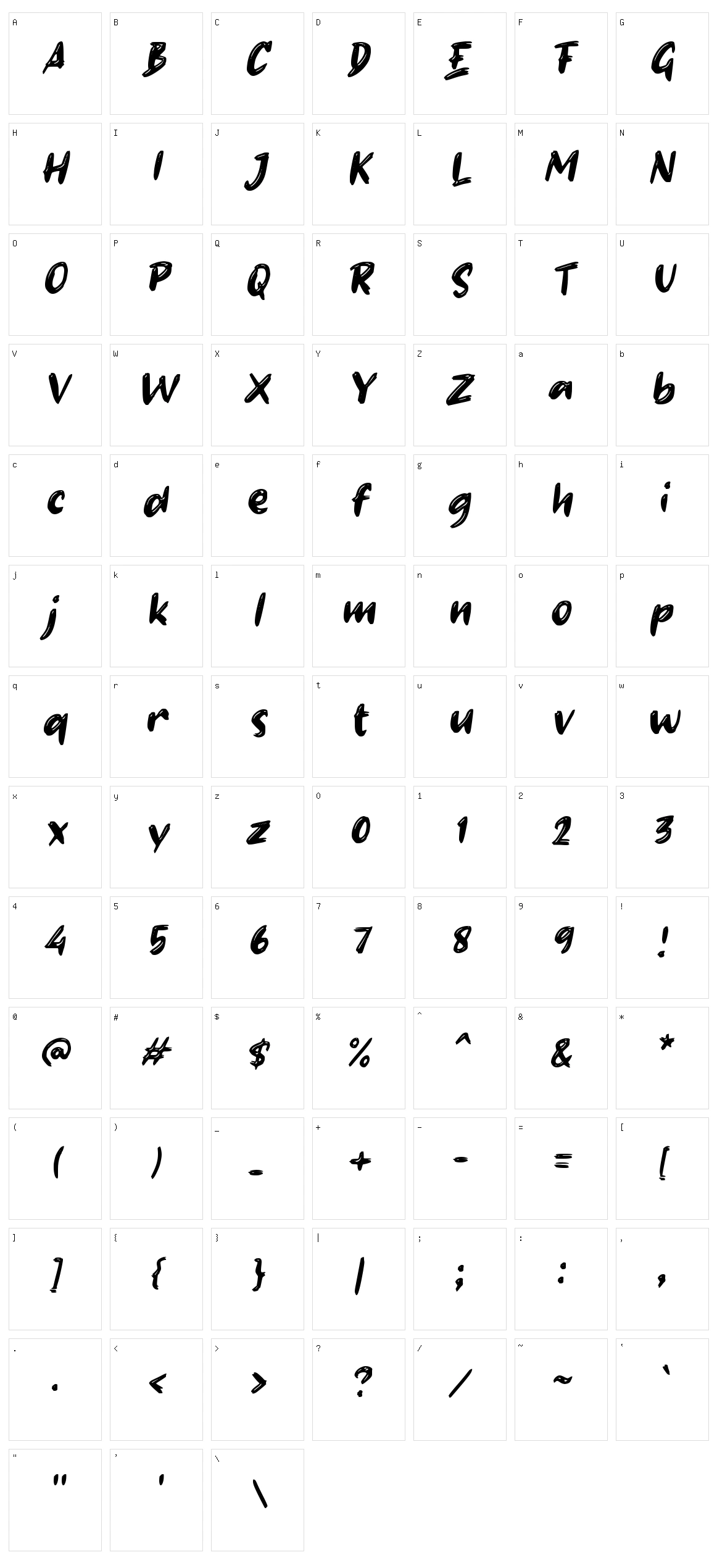 f Fighter Fish Character Set