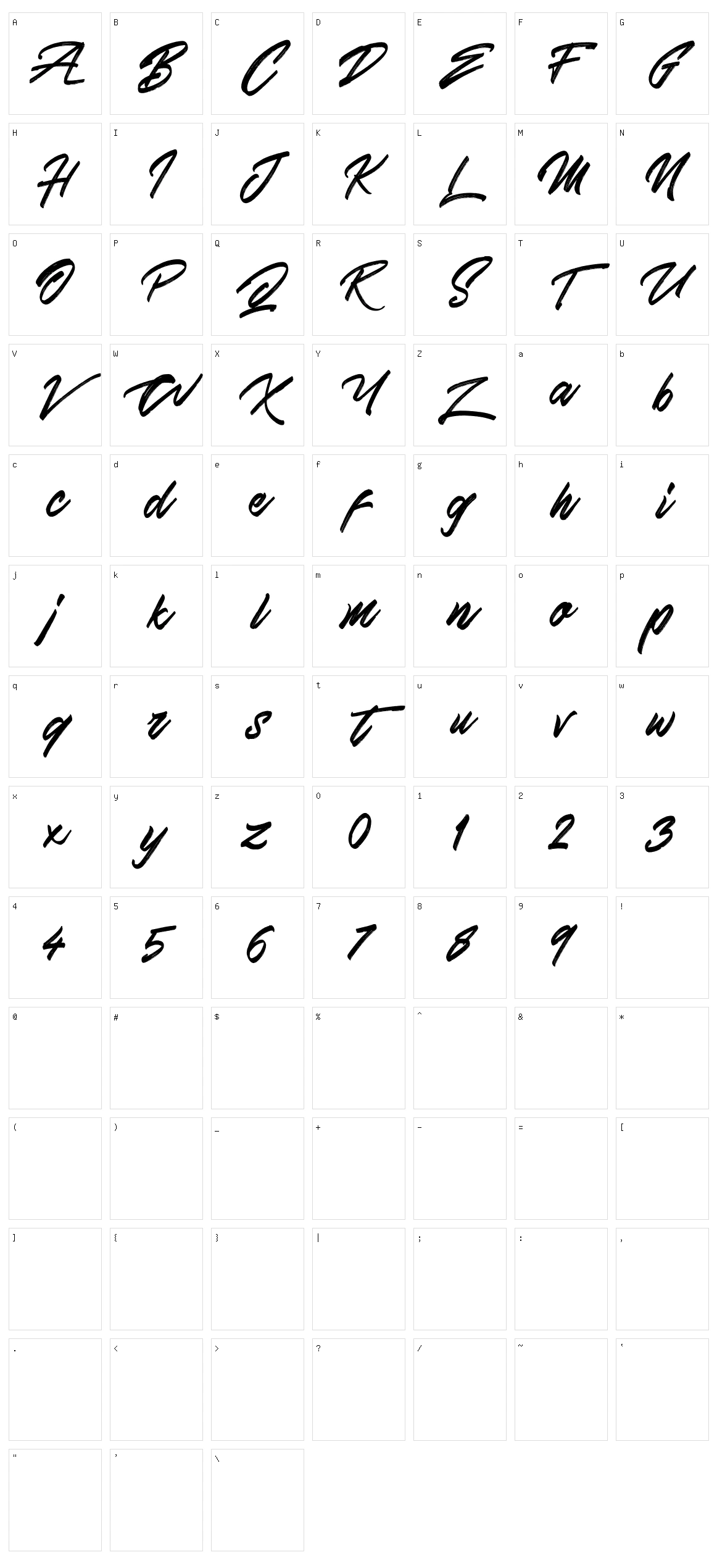 Skywalker Character Set