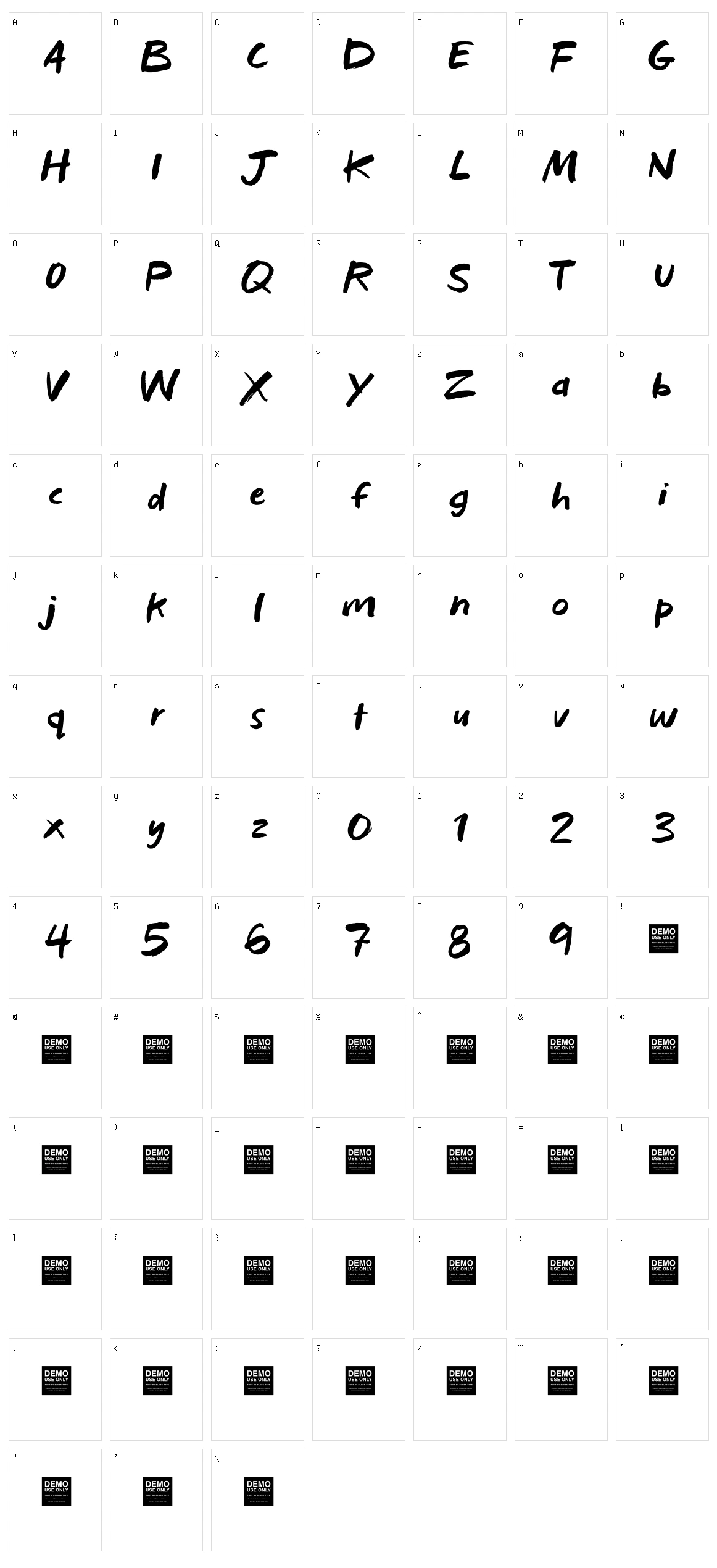 Bad Habits Character Set