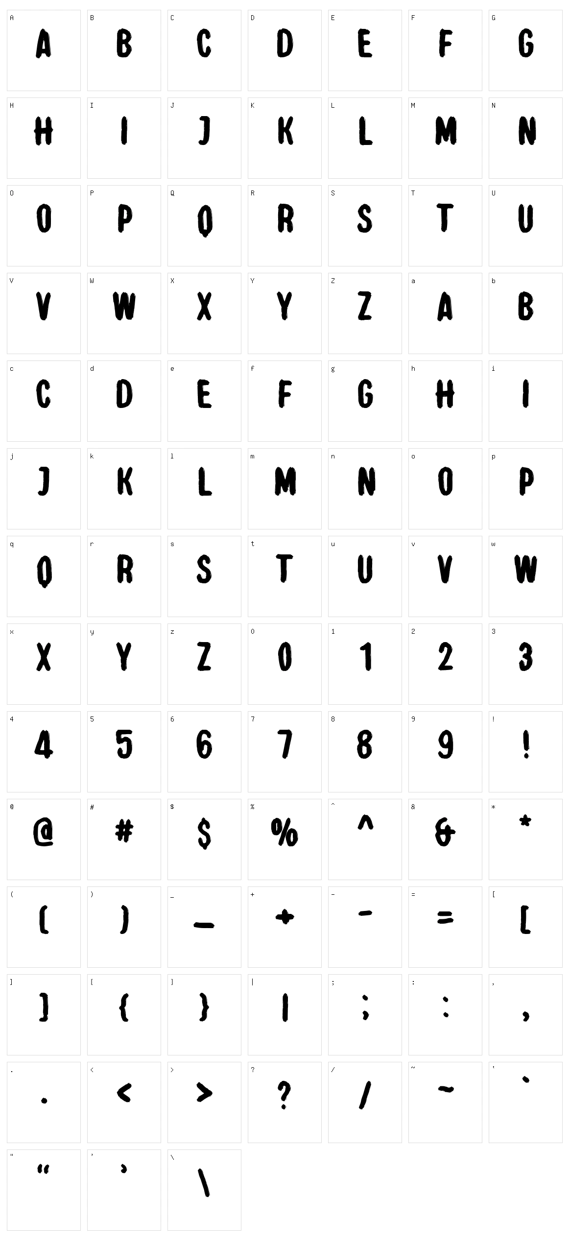El Camino Character Set