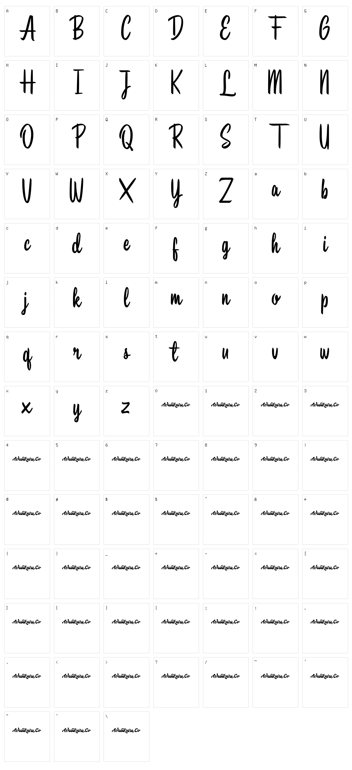 Southbeach Character Set