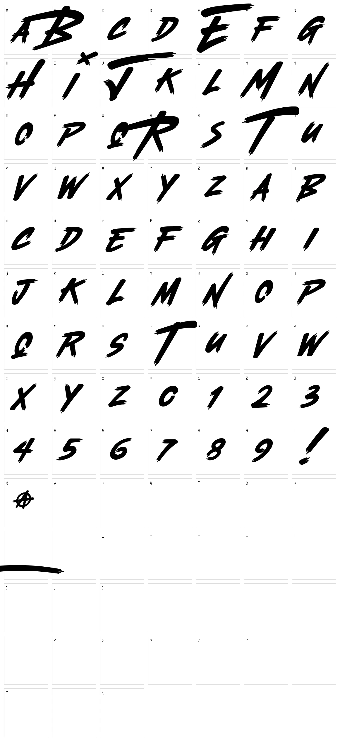 The Midnight Character Set