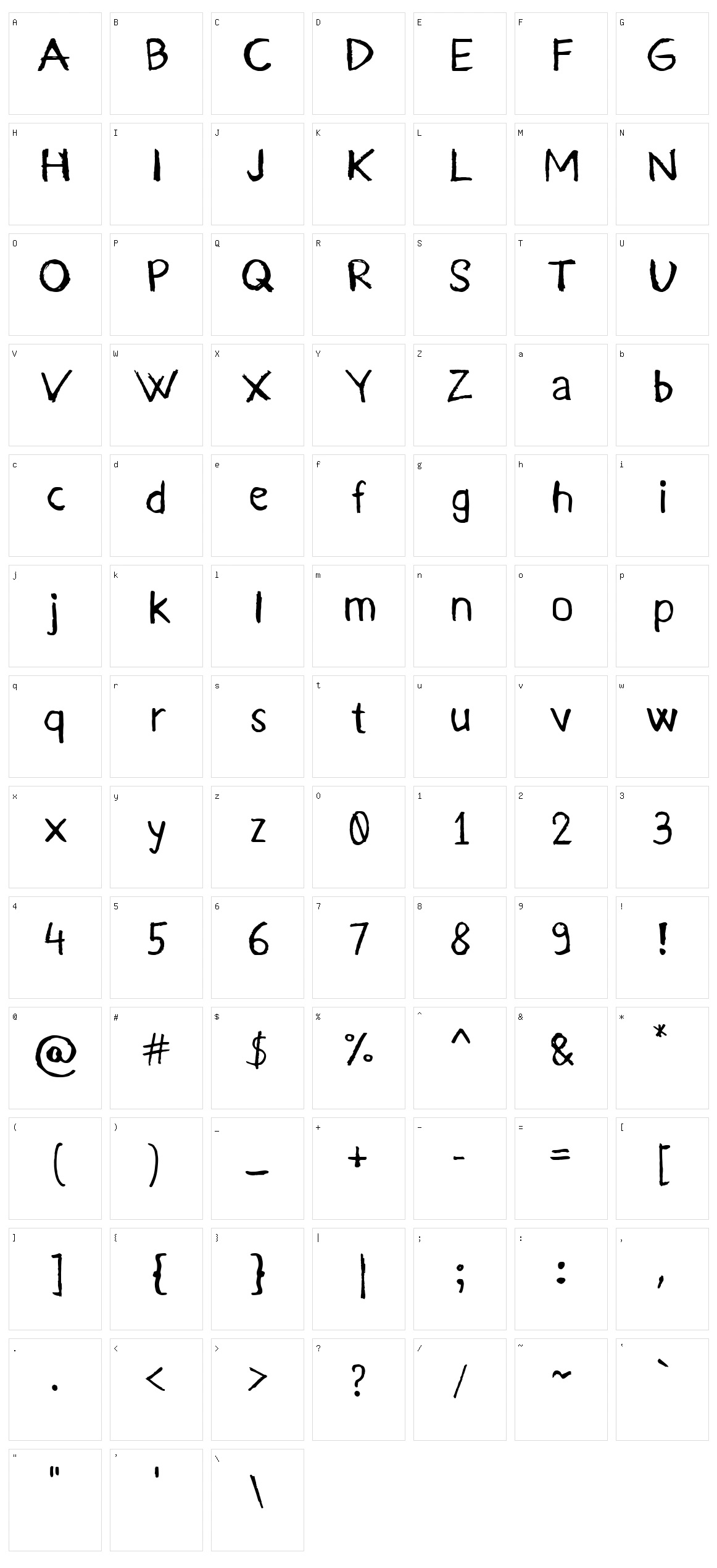 Kurland Character Set