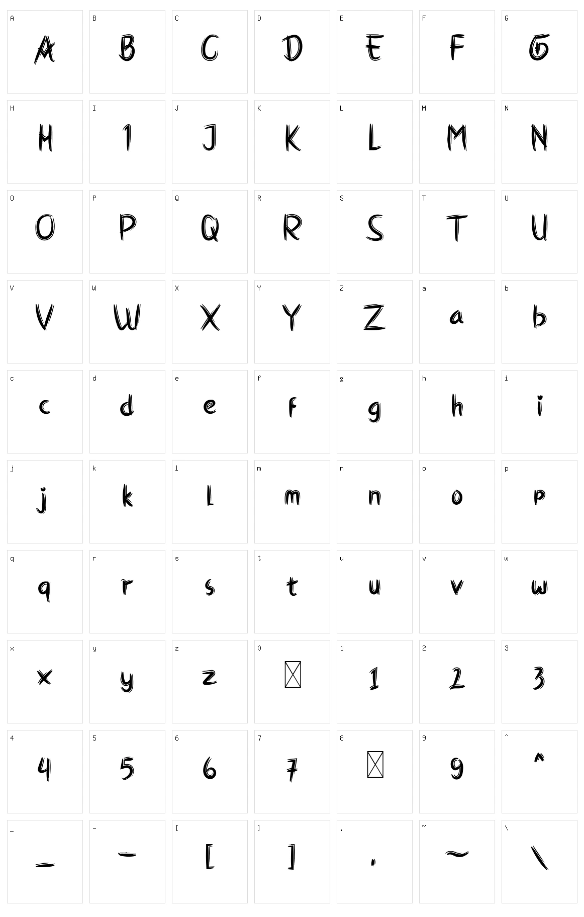 Sadist Character Set