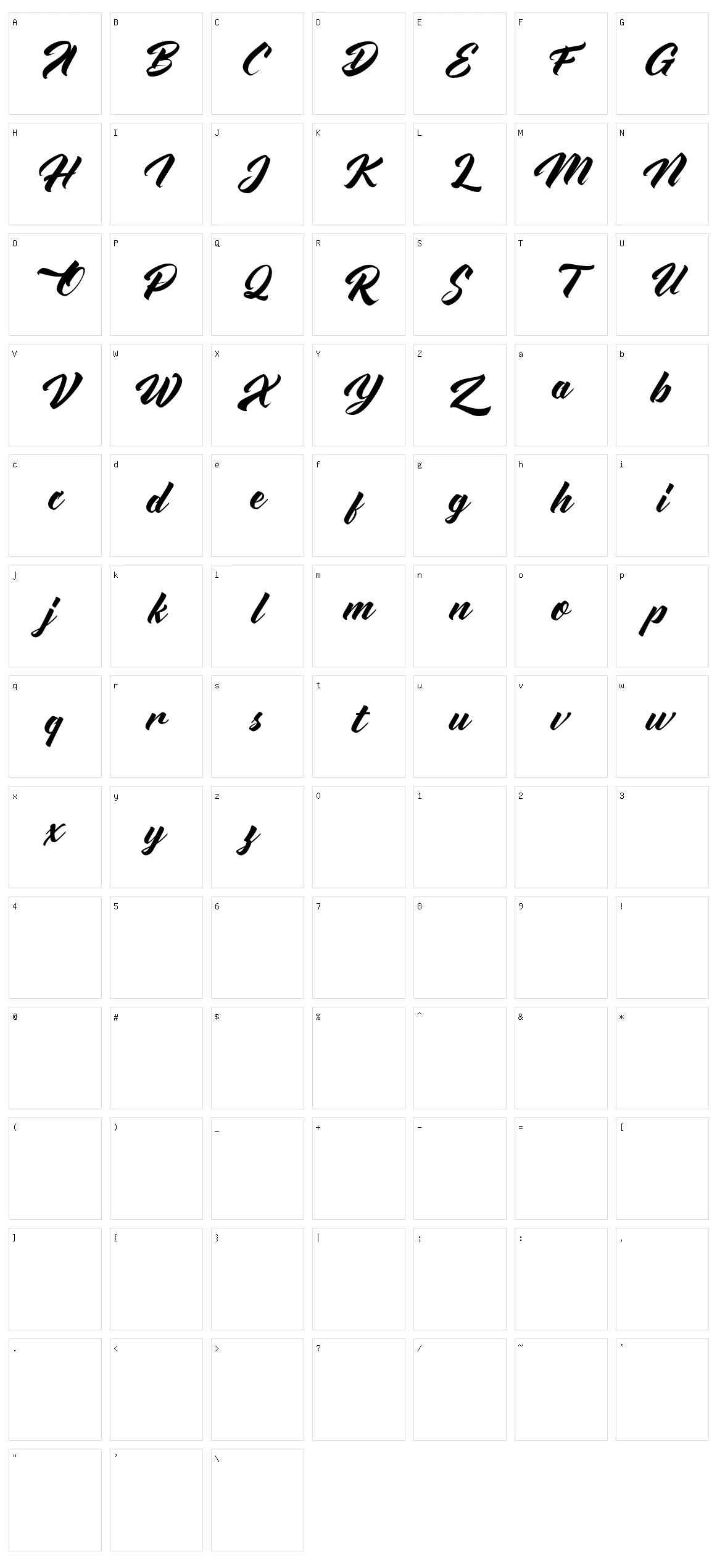 Advectionz Character Set