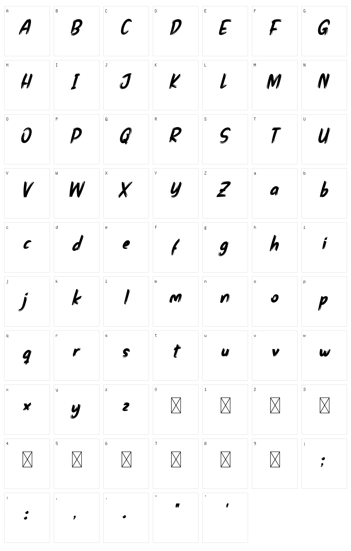 Fire Brathers Character Set