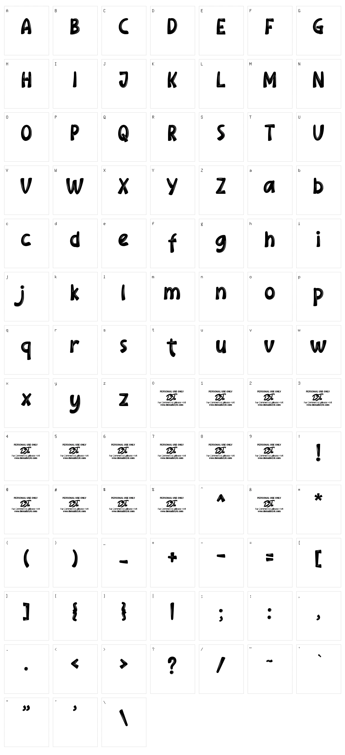 Royal Mision Character Set