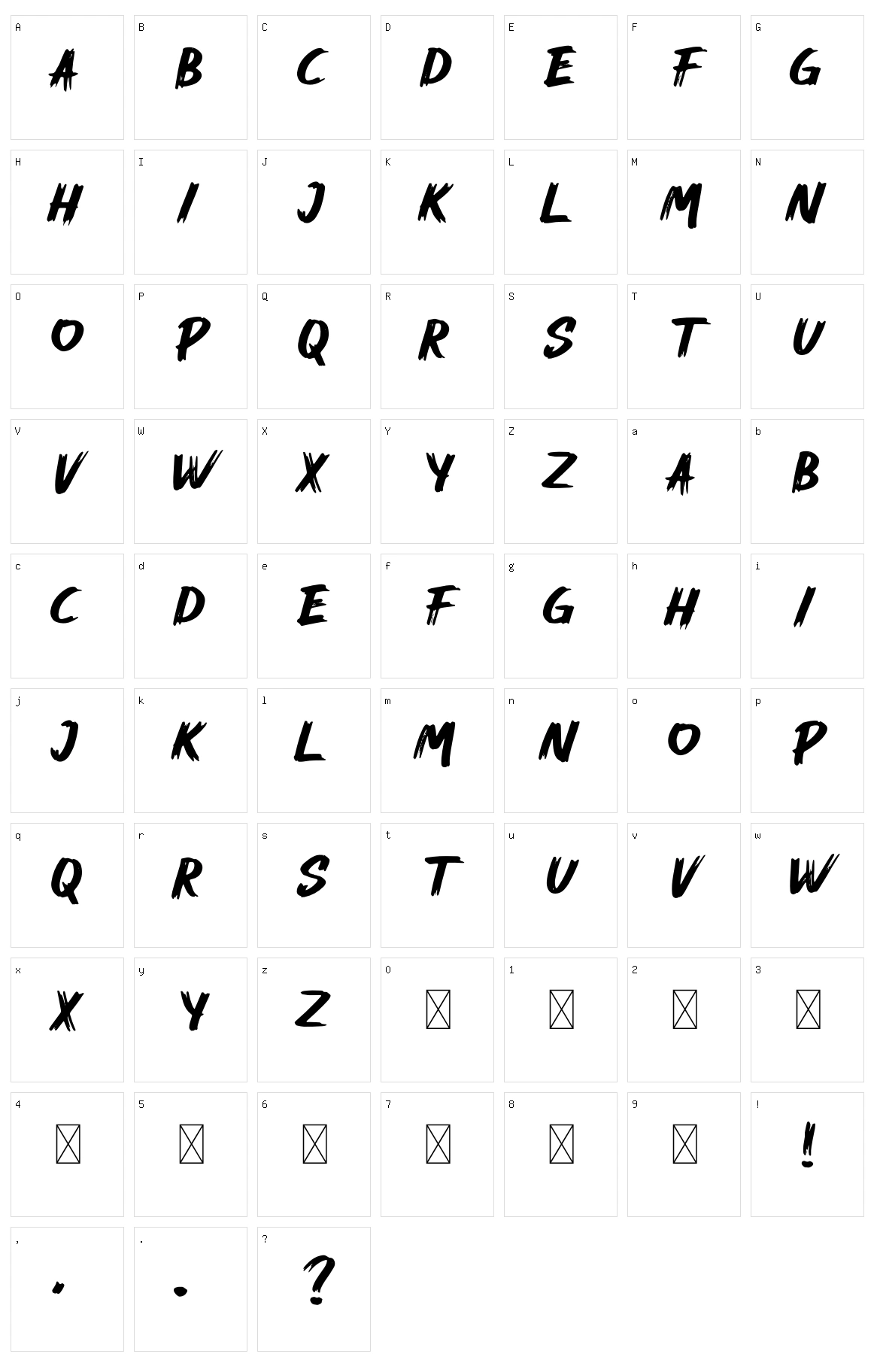 Mahesa Character Set