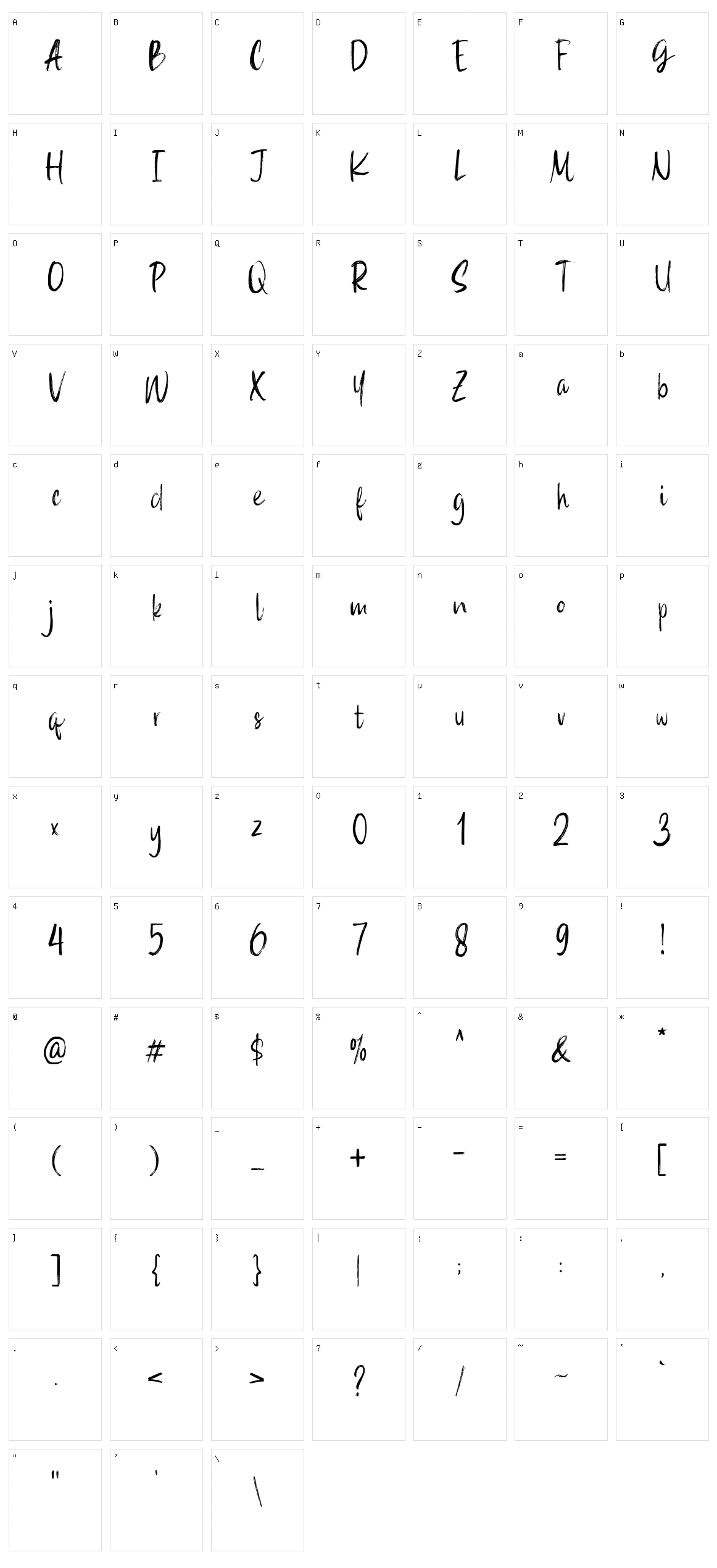 La Maison Brush Character Set