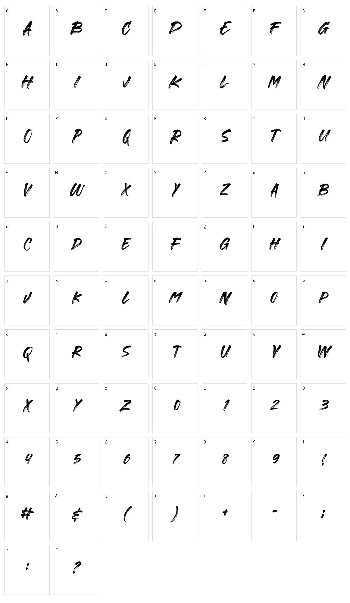 Gorock Brush Character Set