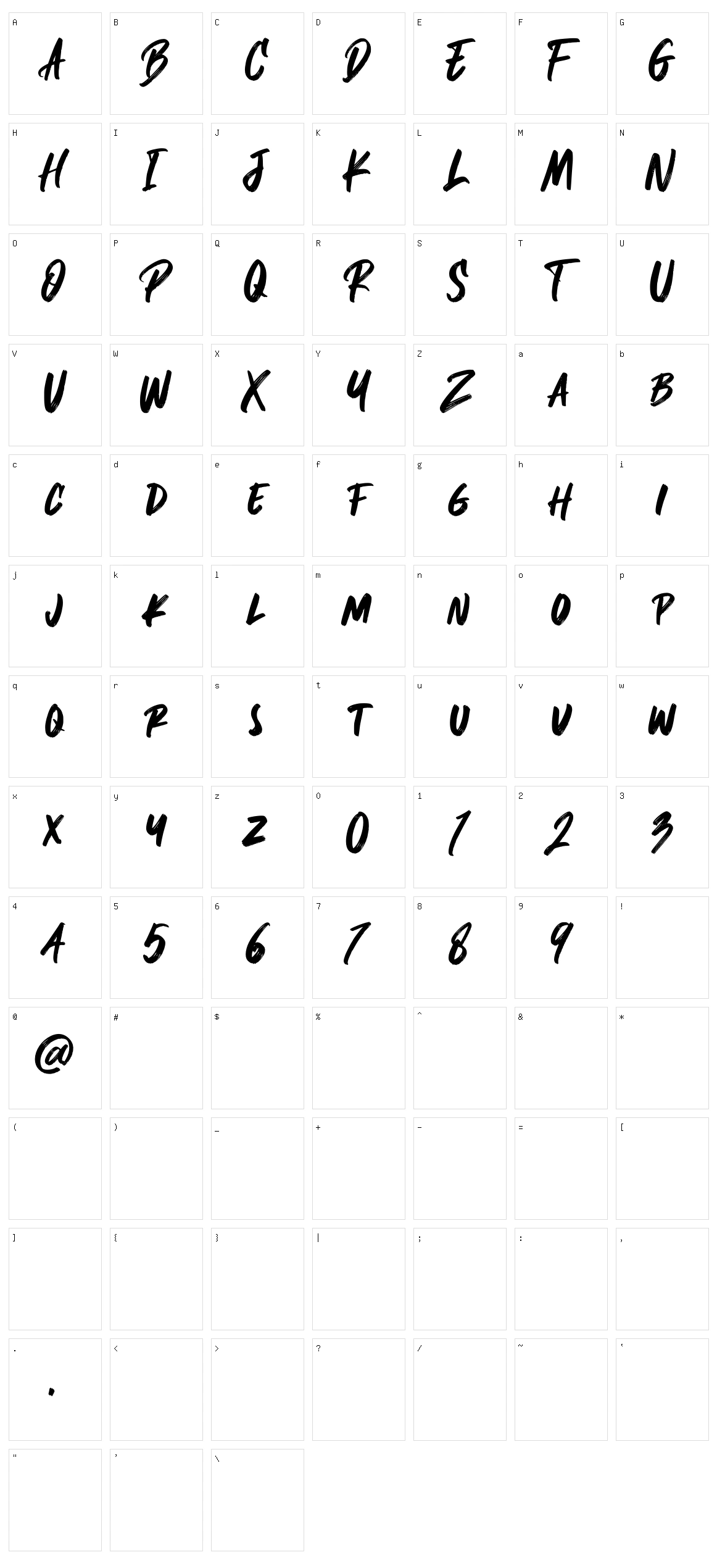 Blockade Character Set
