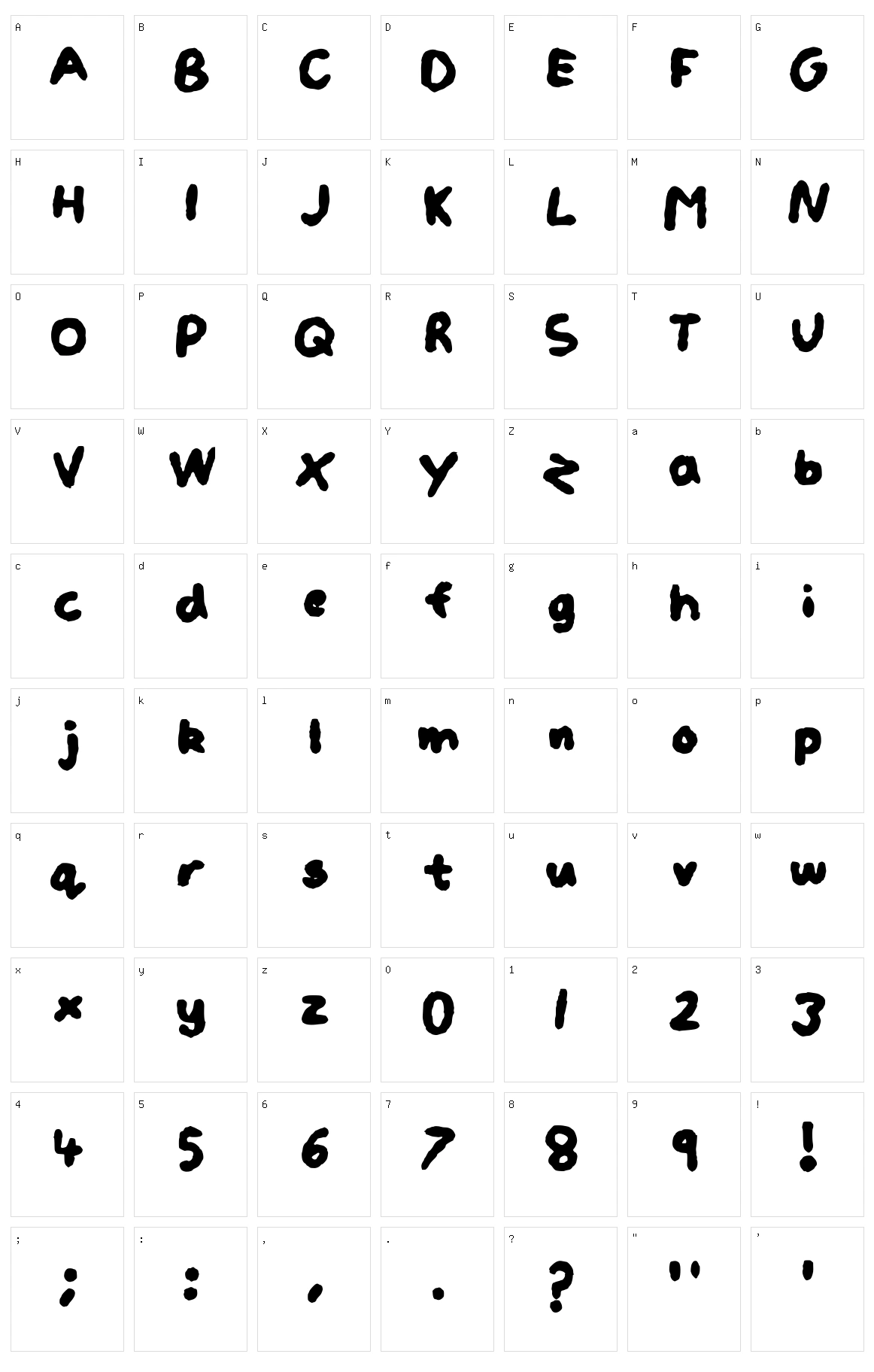 Watercolour Character Set