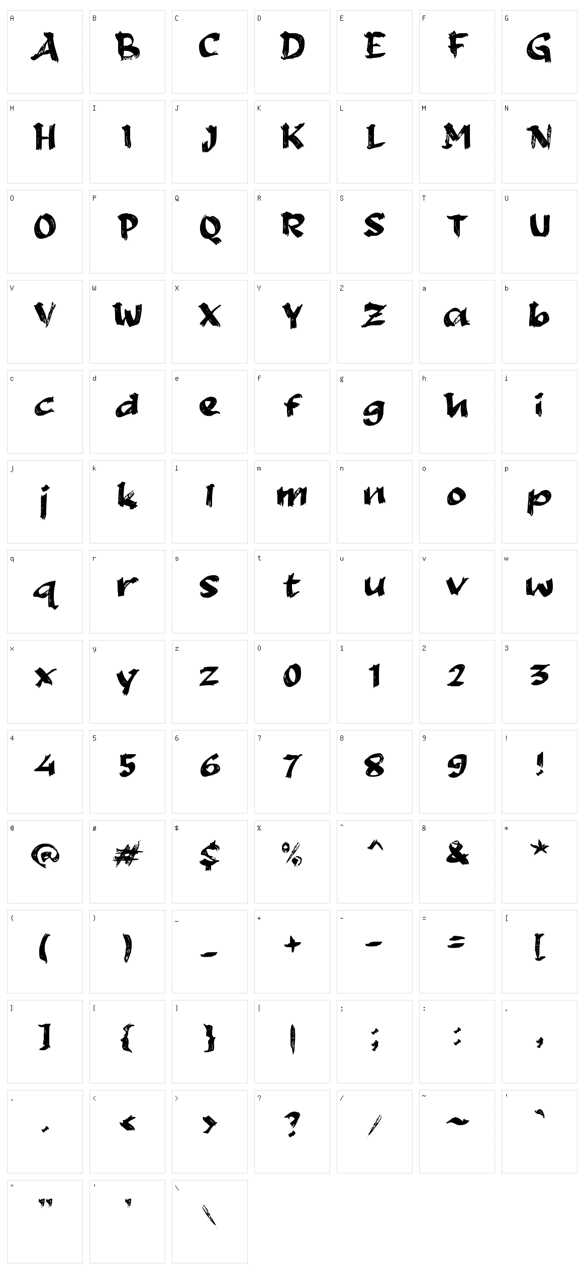 e Egima Character Set