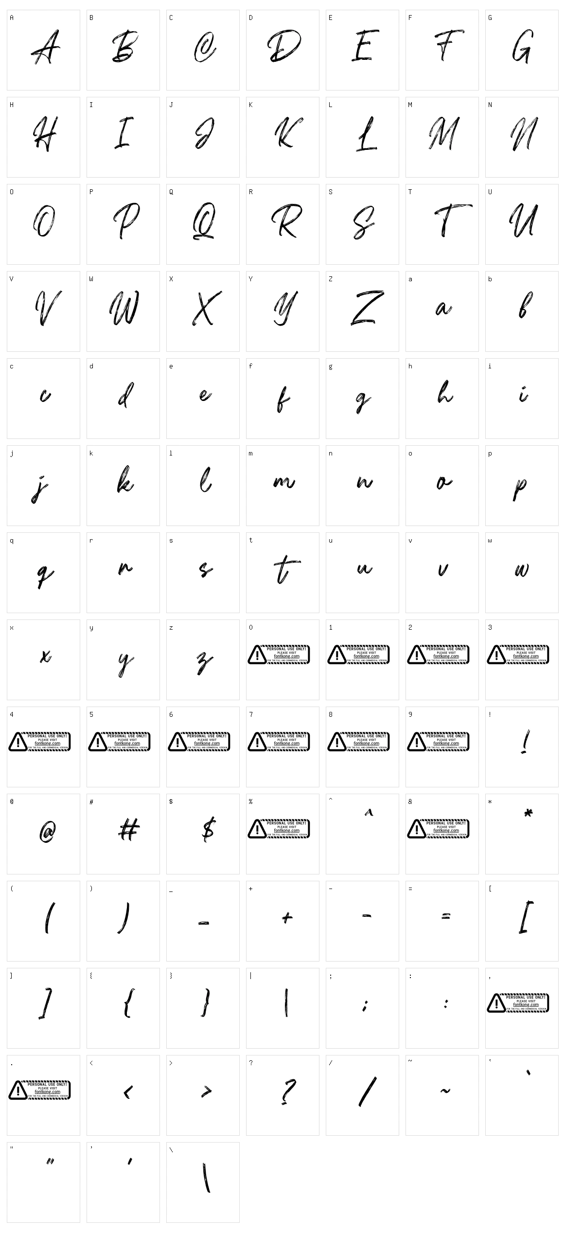 Martabug Character Set