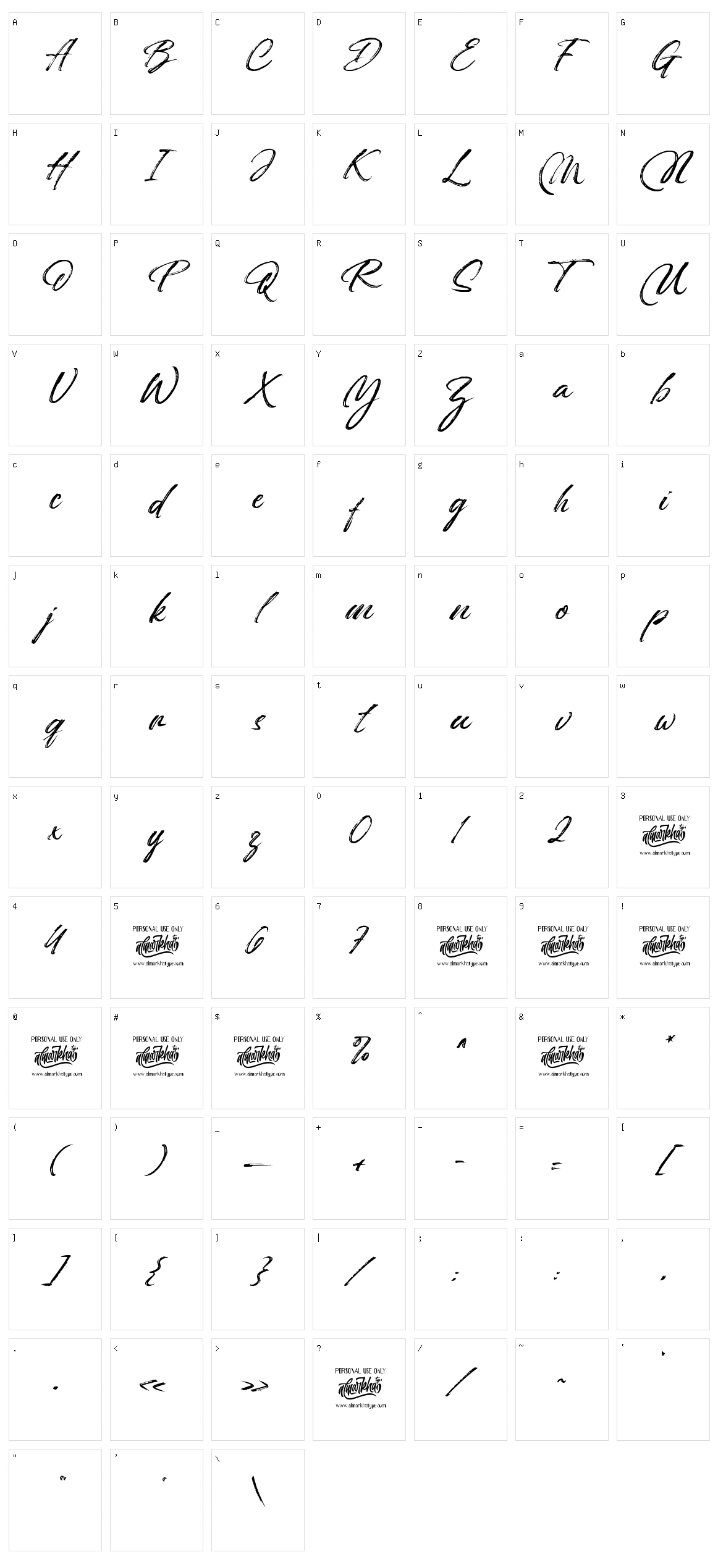 Overbillions Character Set