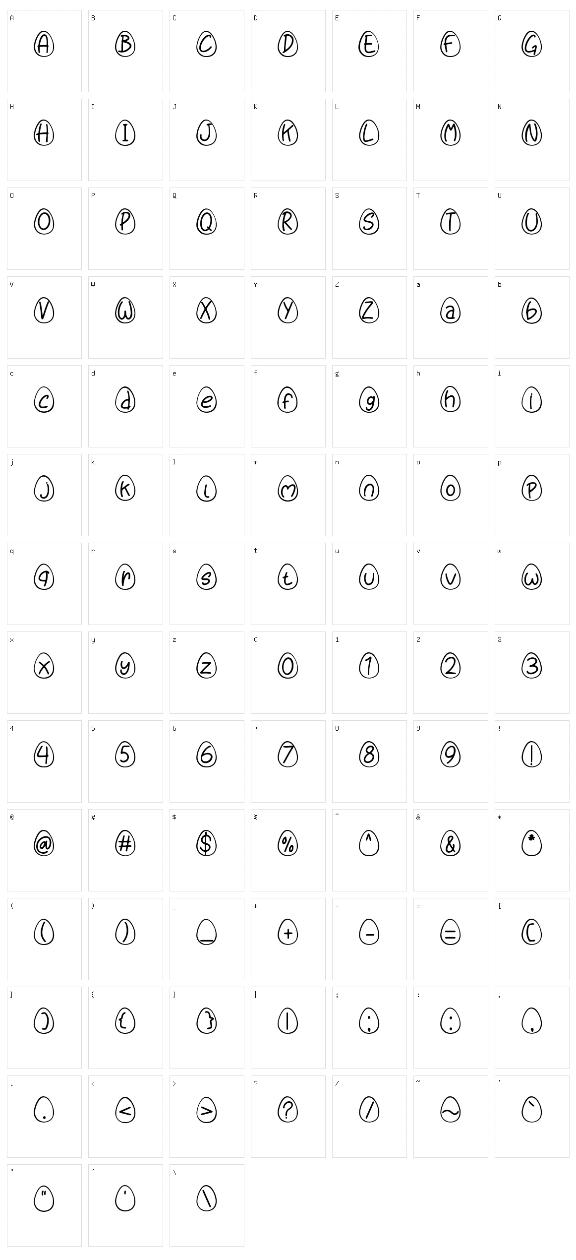 Eggy Bunny Character Set