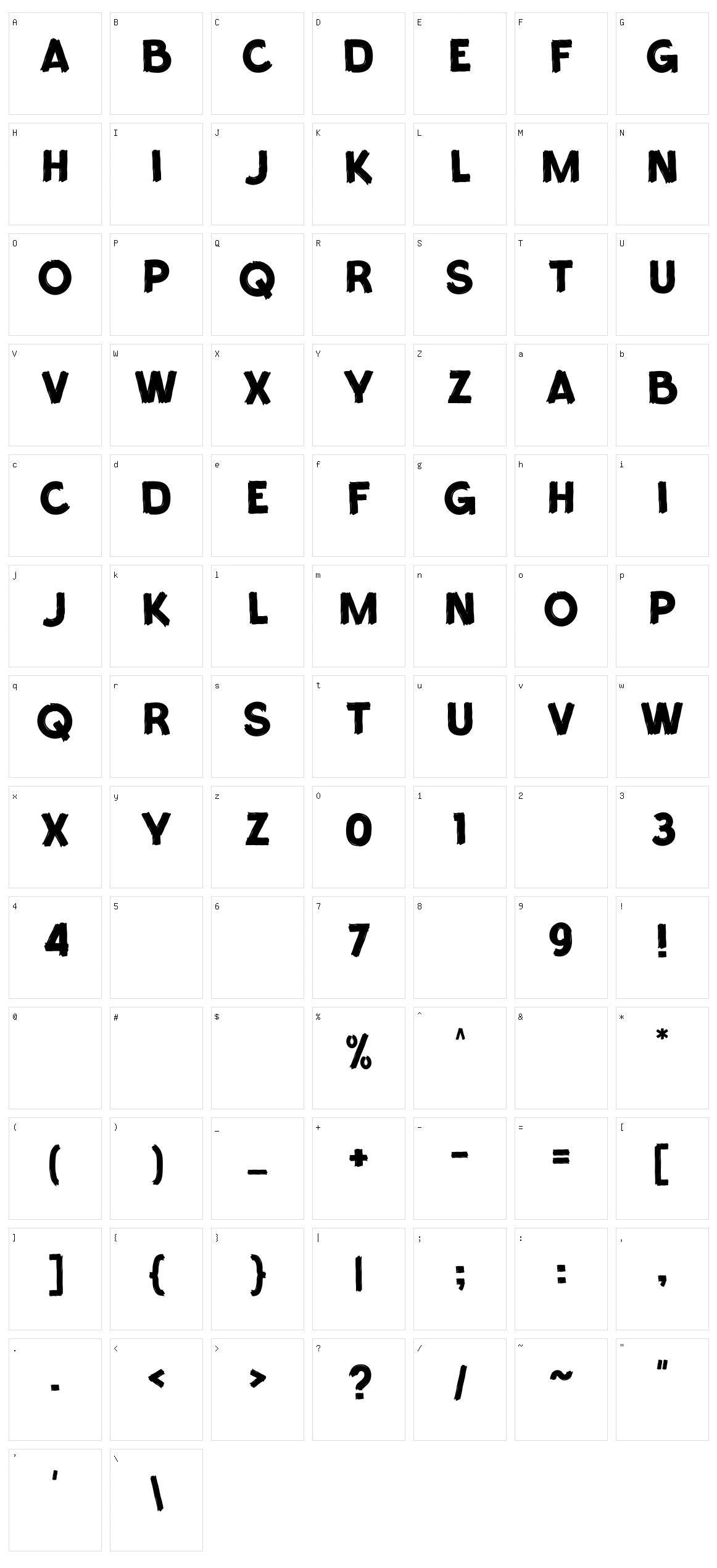 Santerian Character Set