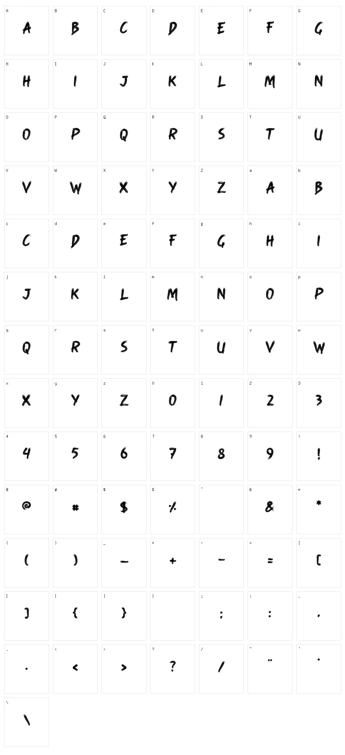 Round Rock Character Set