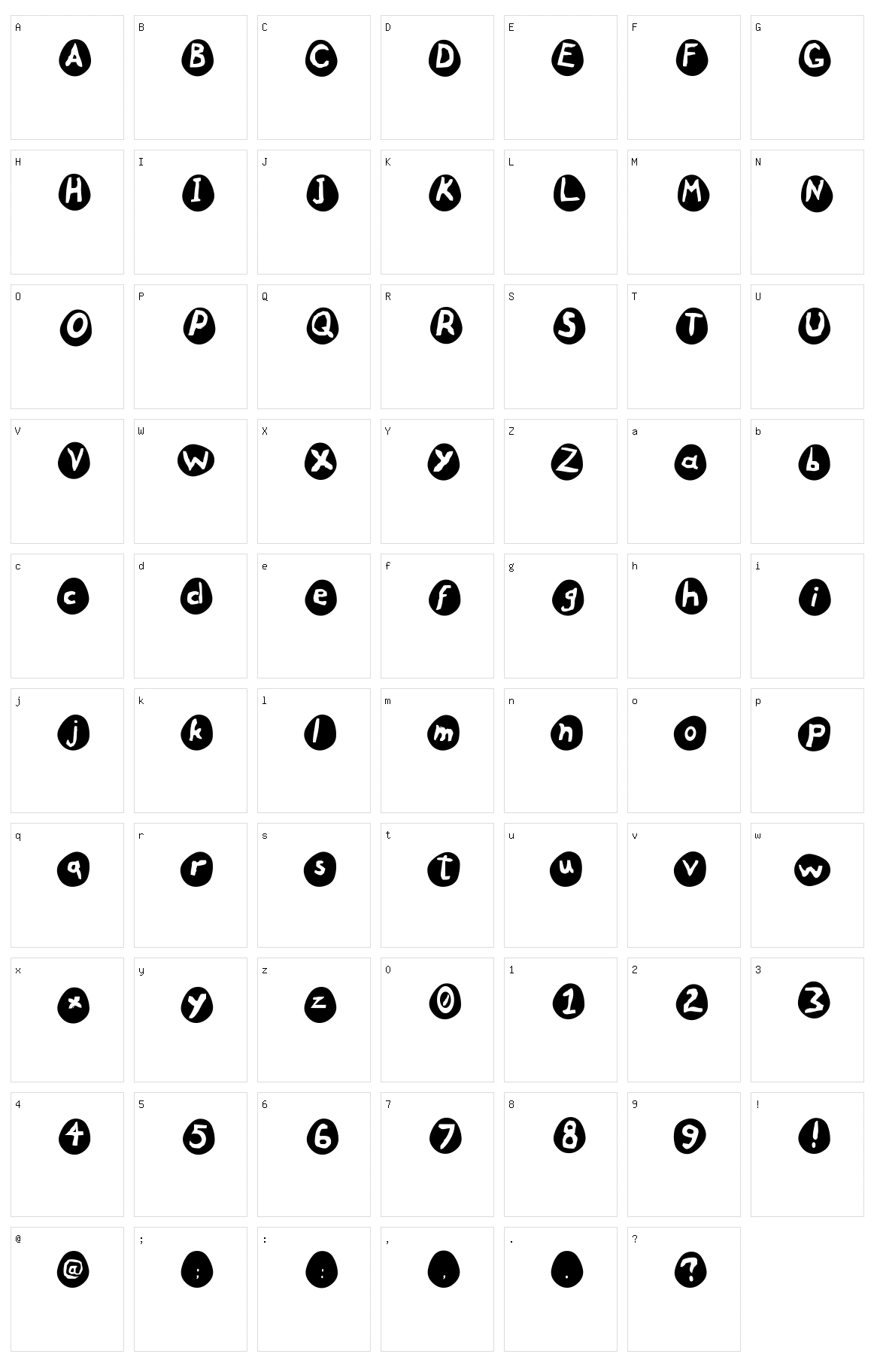 Eggs Character Set