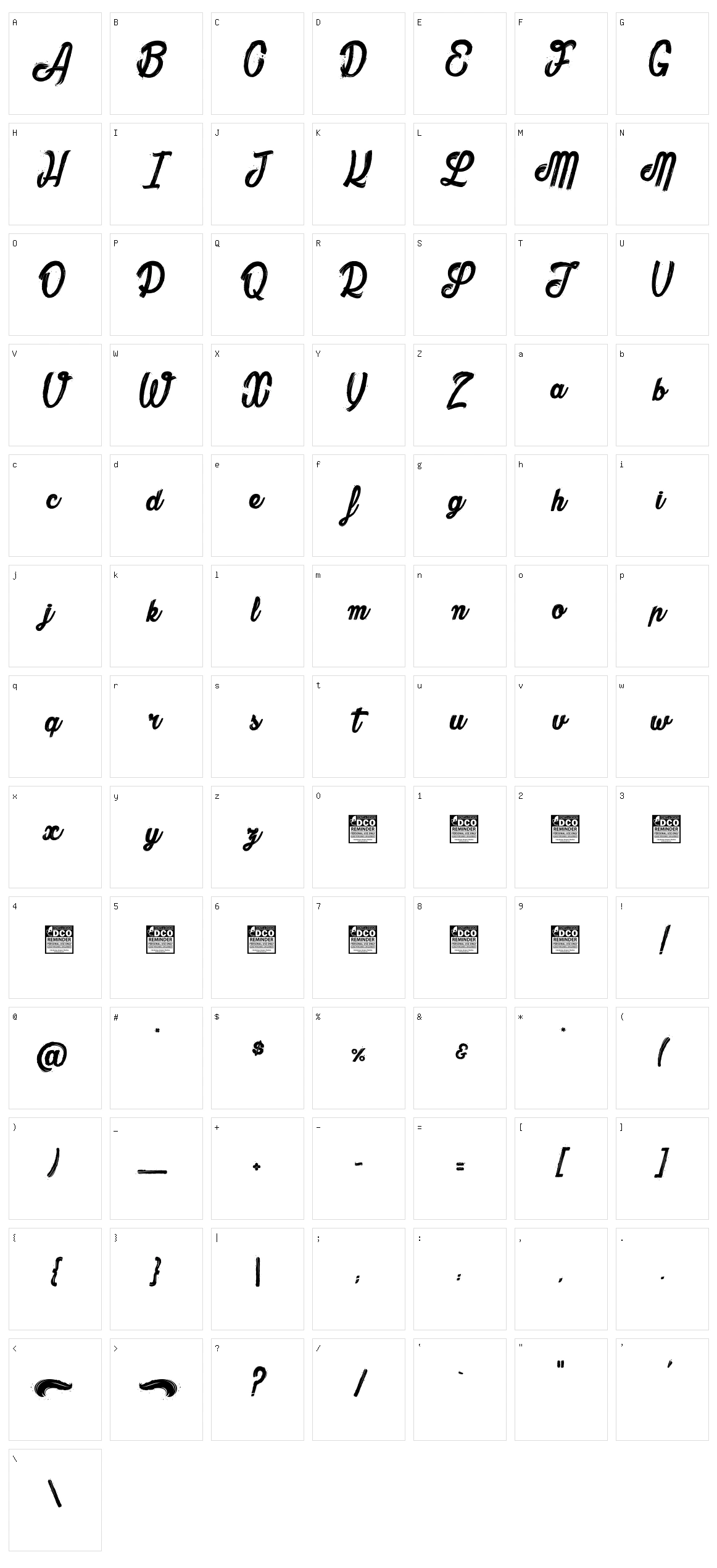 The Bully Character Set