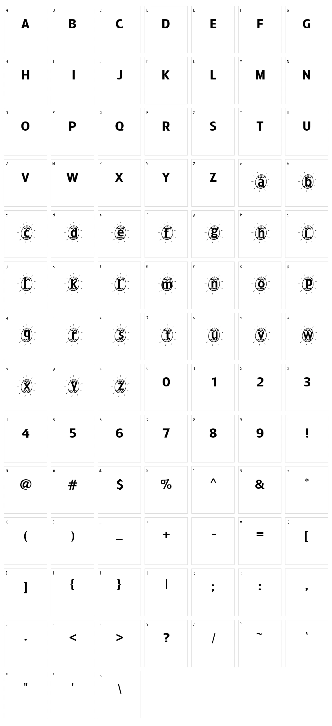 ADFB Easter Egg Character Set