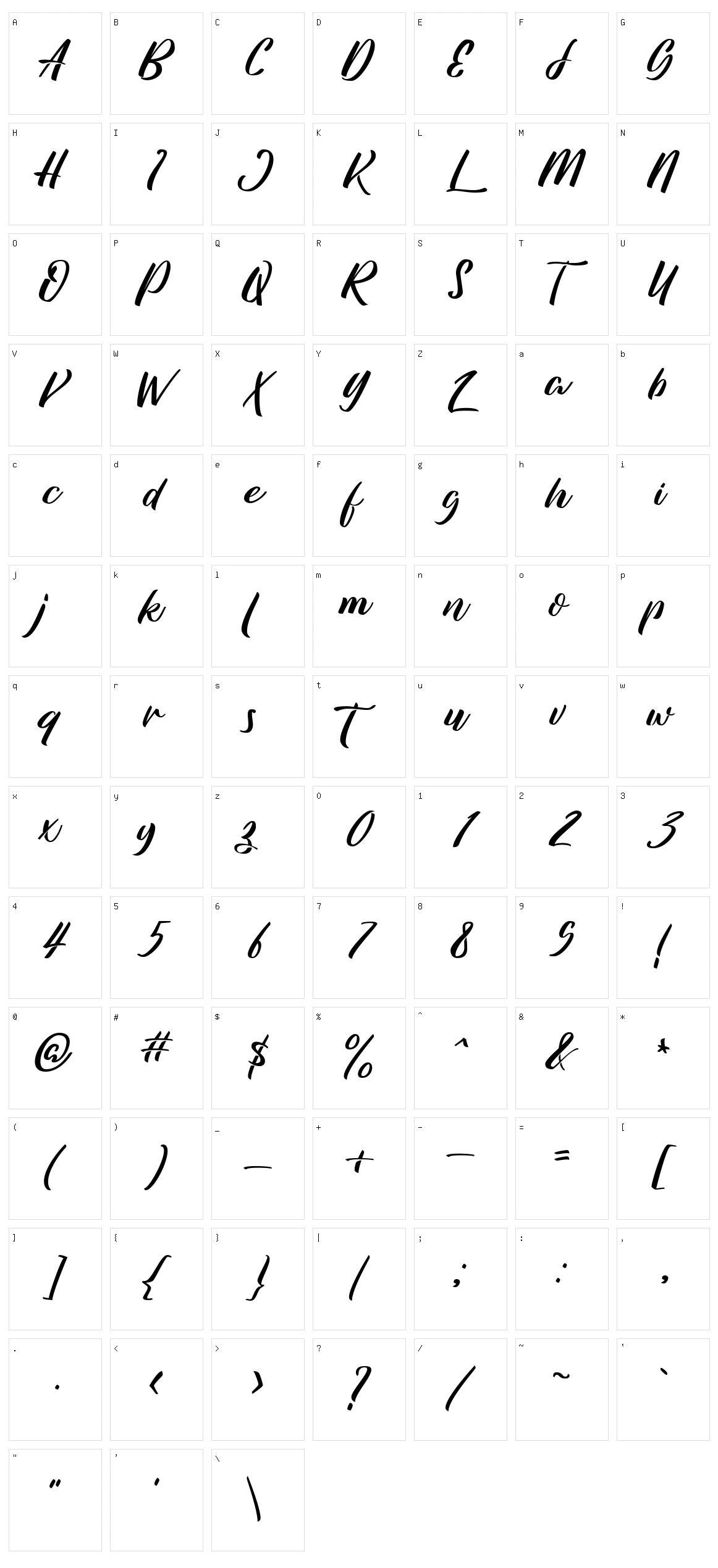 Azkasia Character Set