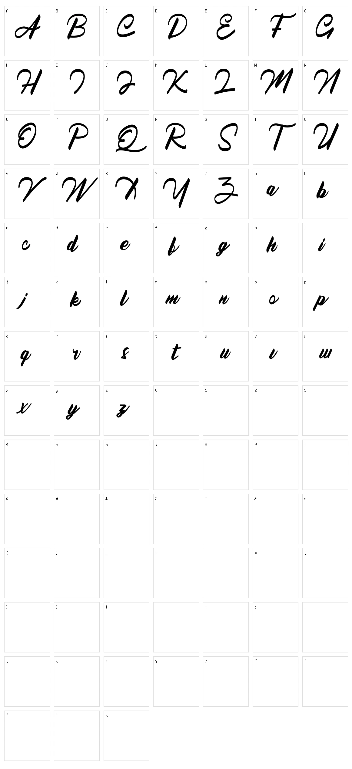 Queensland Character Set