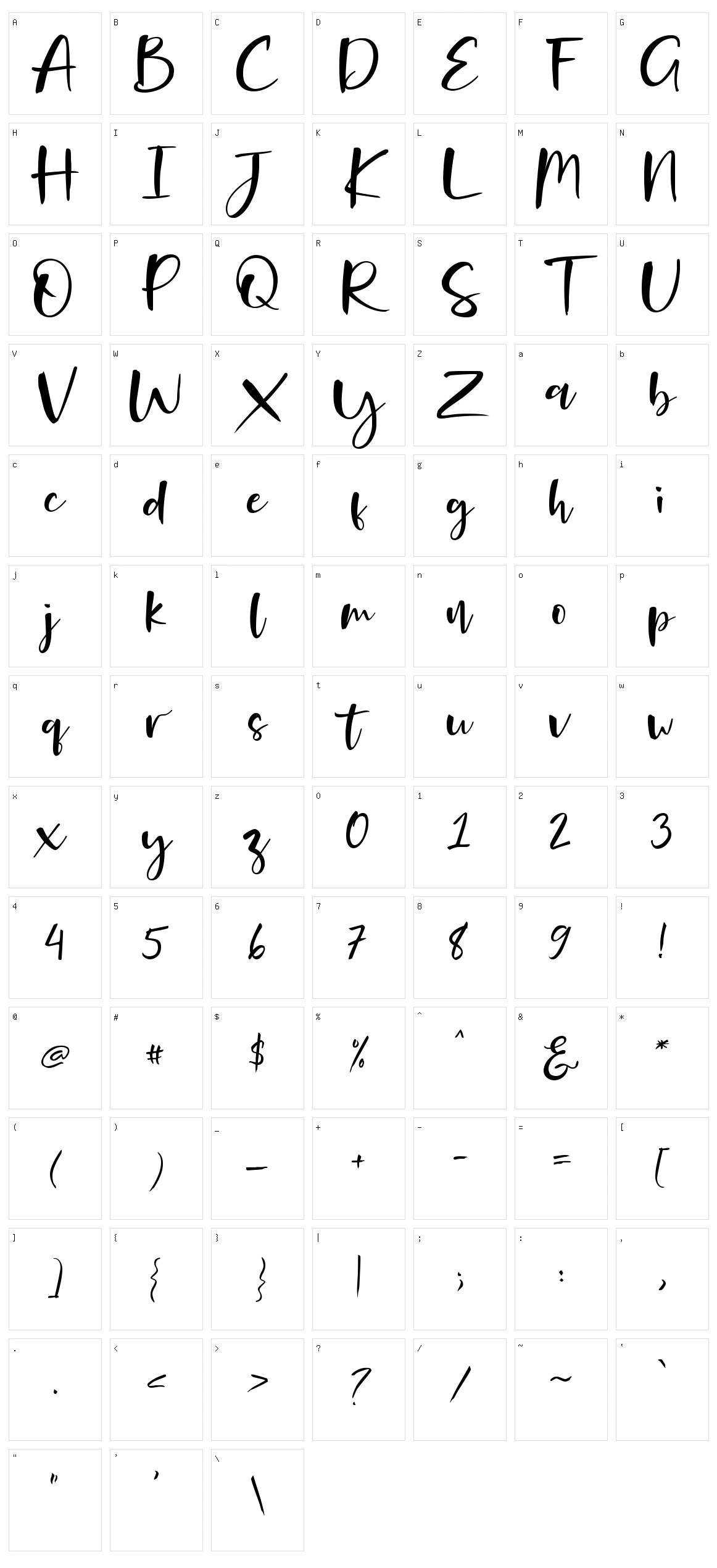 Onelove Character Set
