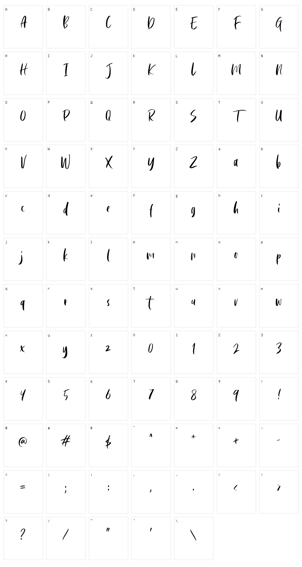Cephalonia Character Set