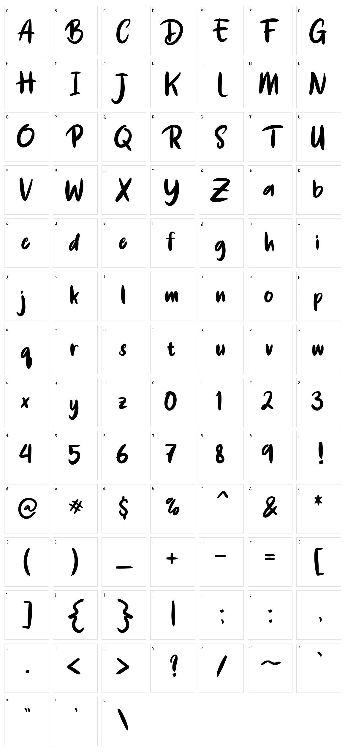 De Luxious Character Set