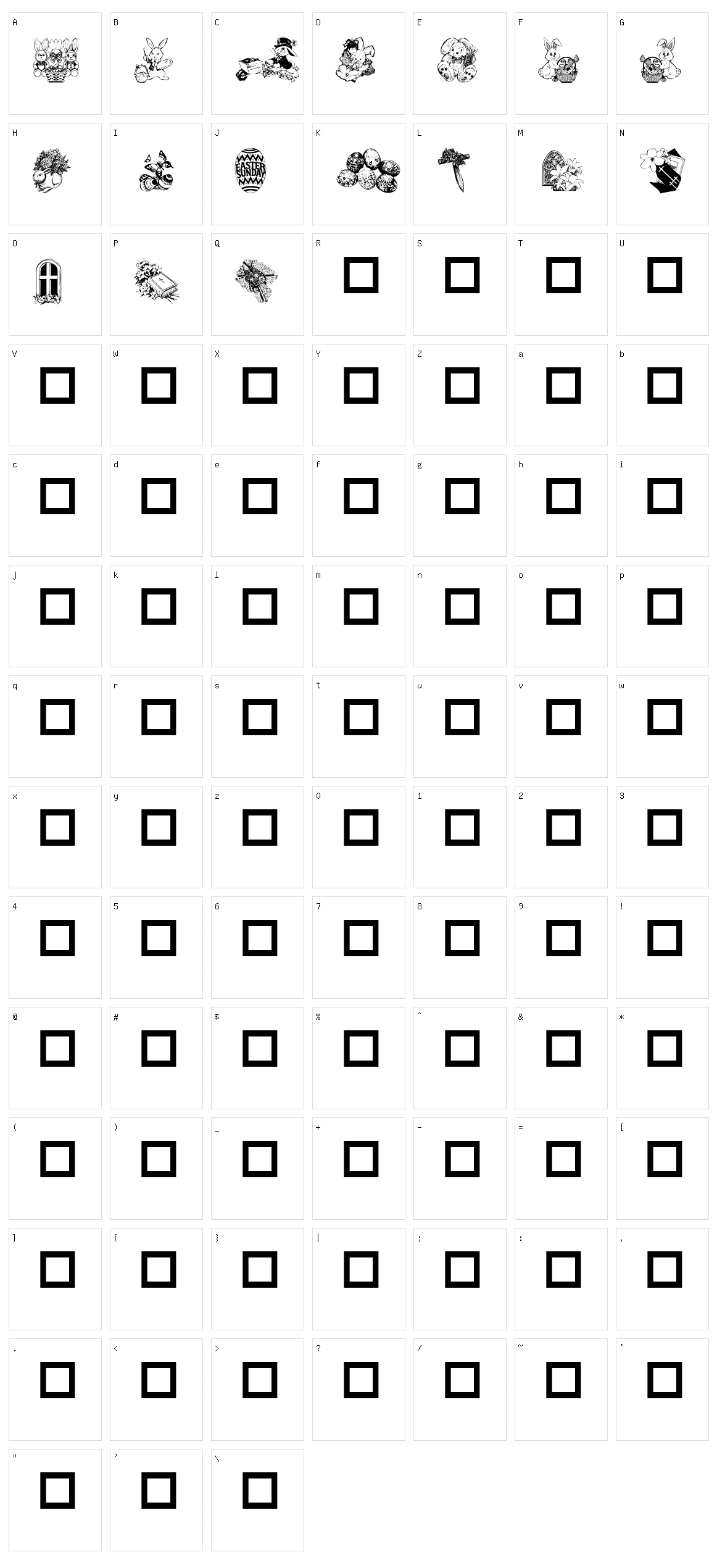 Destiny's Easter Dings Character Set