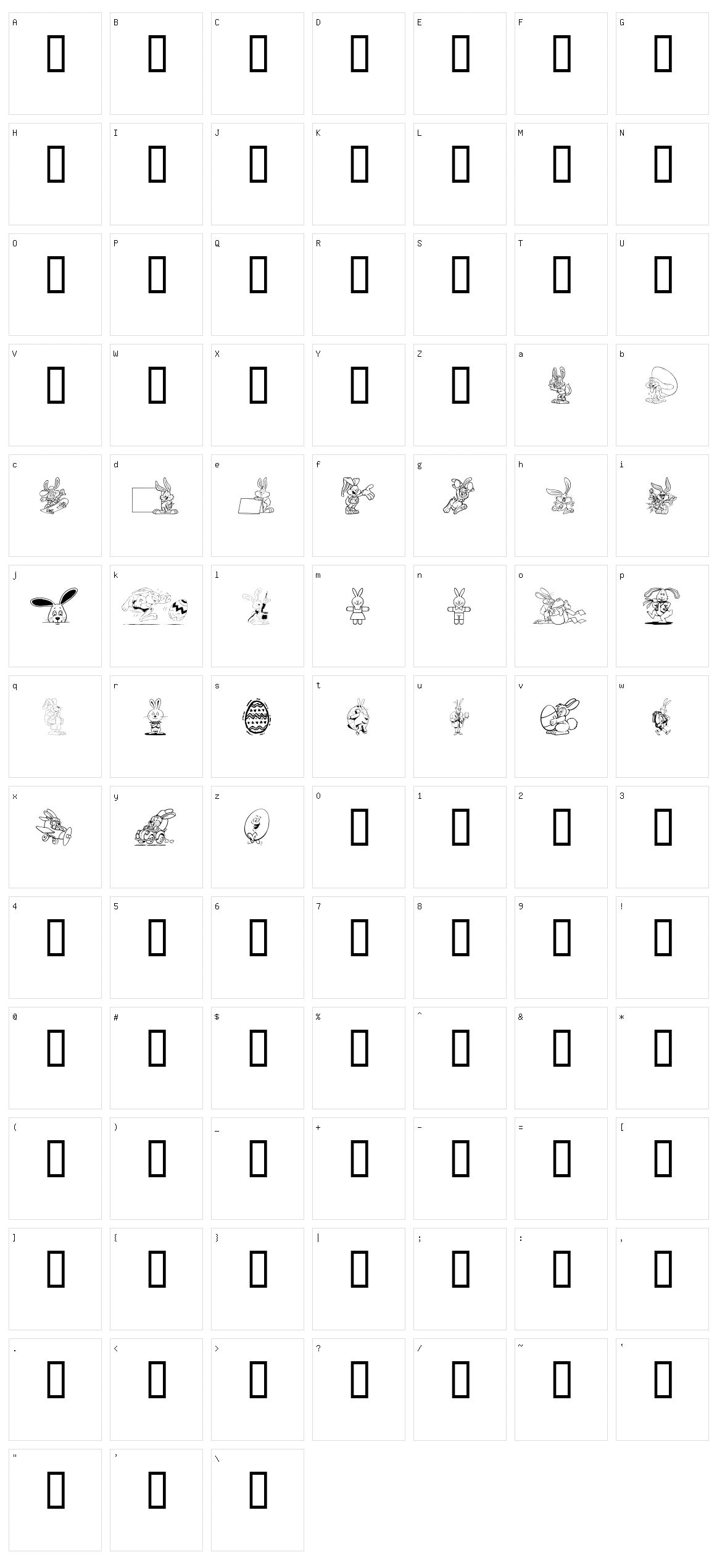 Easter Hoppy Character Set