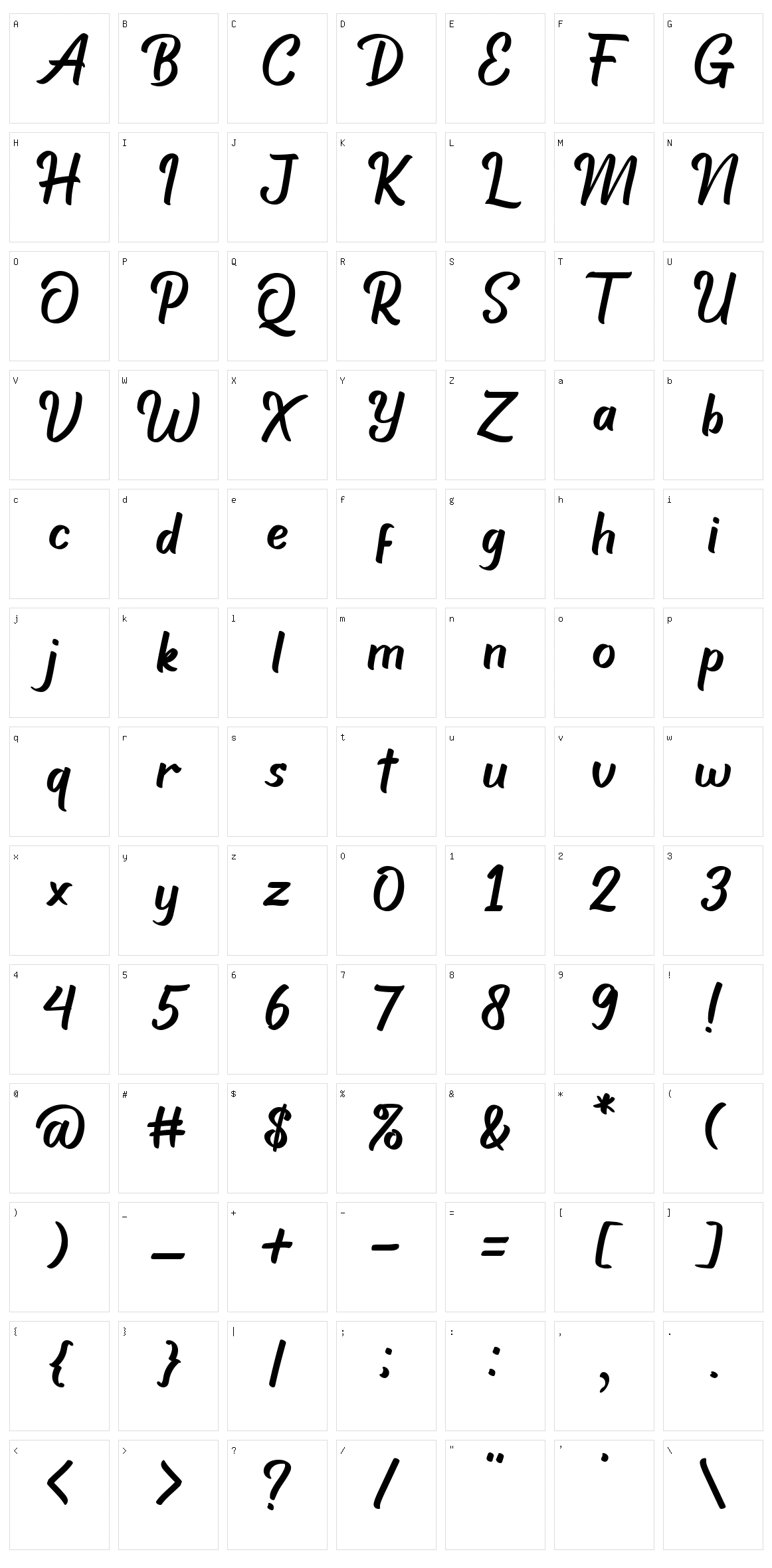 Haigl Rapture Character Set